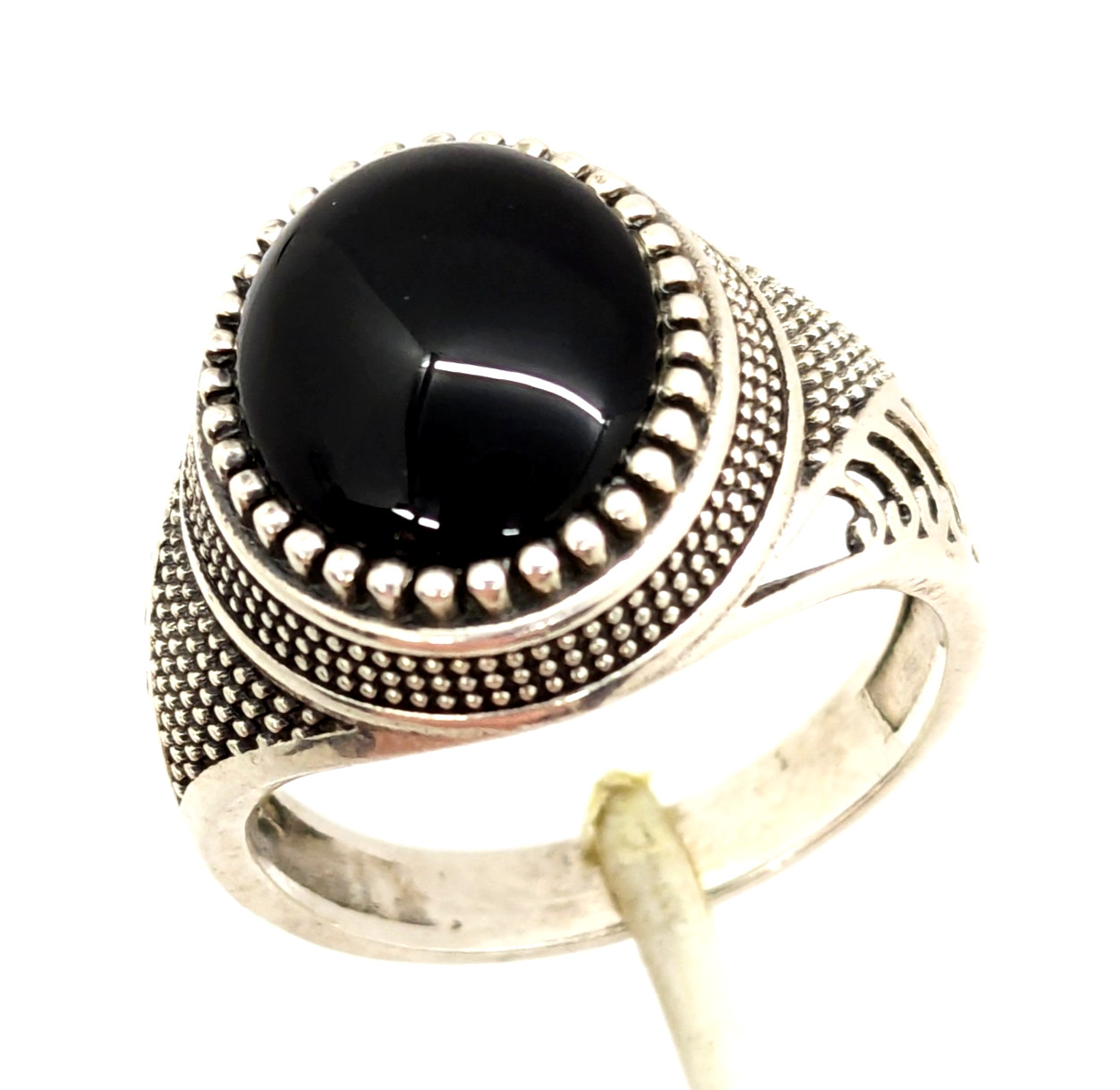 Vintage Luxury RING Silver 925 with Big Bright Stone -size: 9US (19mm), 6.2g| #6