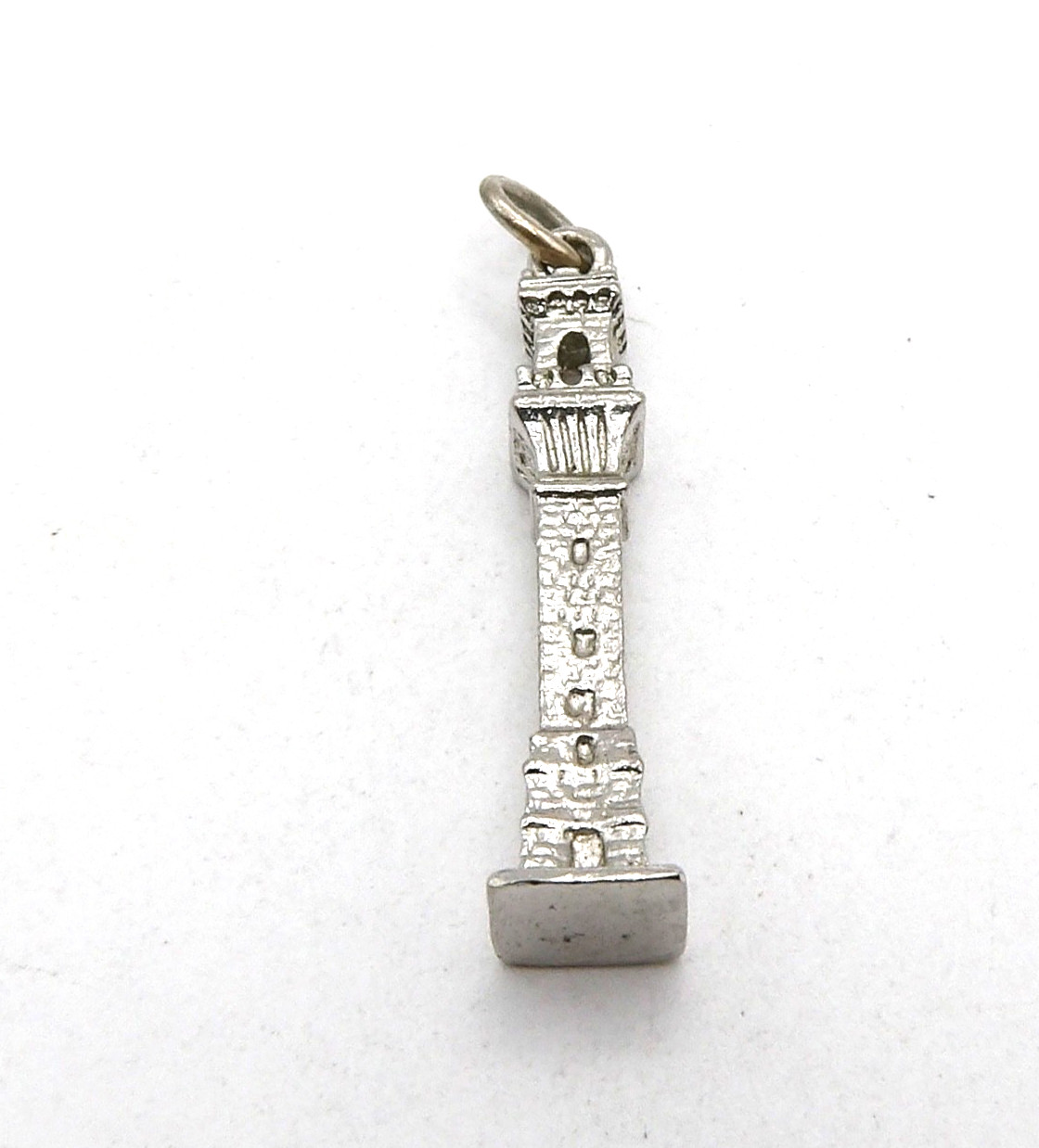 Silver Plated Pilgrim Monument Provincetown Massachusetts Cape Cod Charm Pendant
