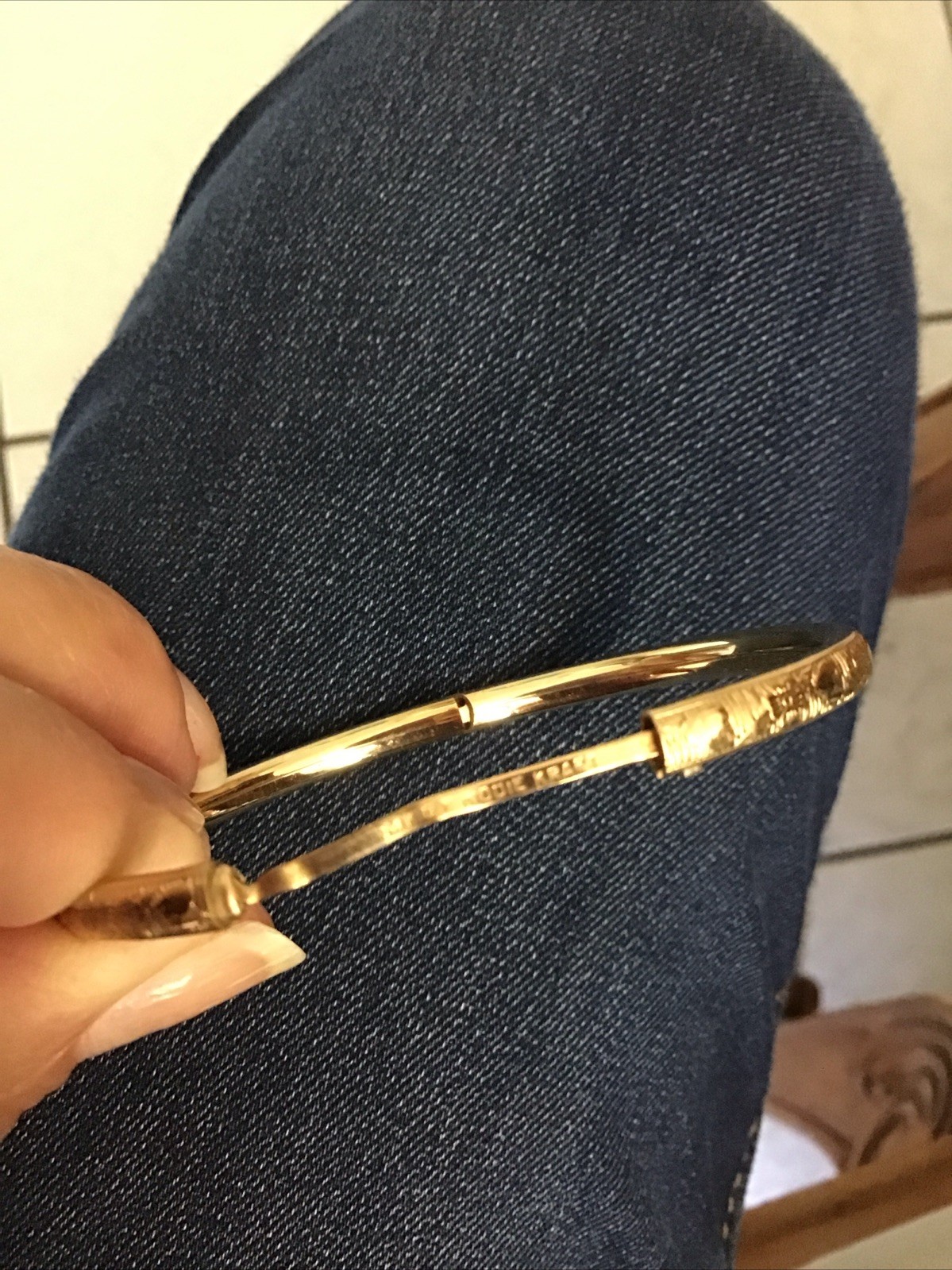 Vintage 14k Gold Filled Childs Bangle Kiddie Kraft