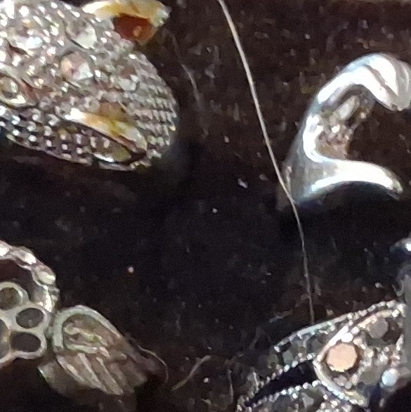 Mixed Lot 50+ Multicolor Rhinestone Rings, Mixed Materials Metal, Unisex