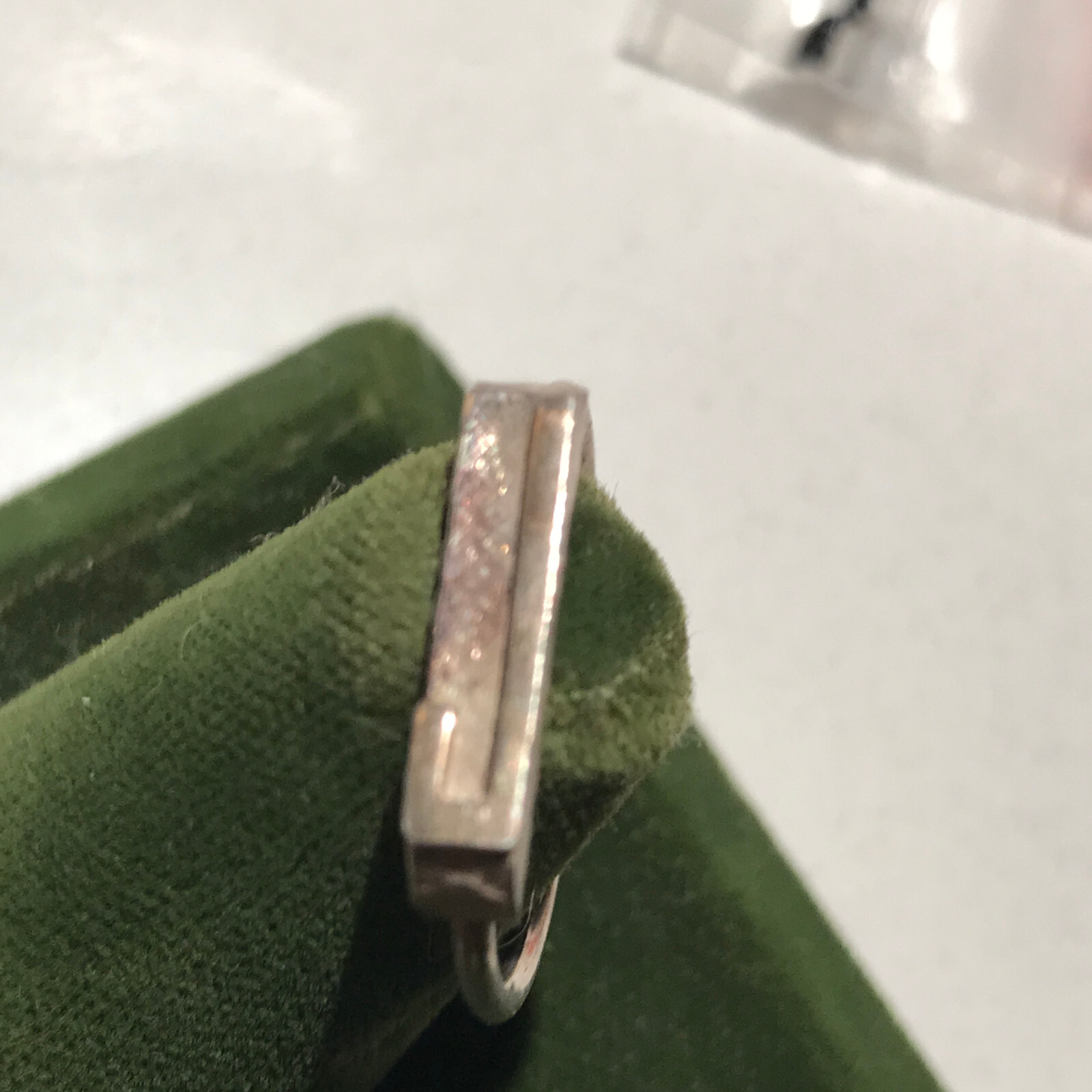 Vintage Sterling Silver Stamped Typebar Monogram “J” Ring Size 6 ADJUSTABLE