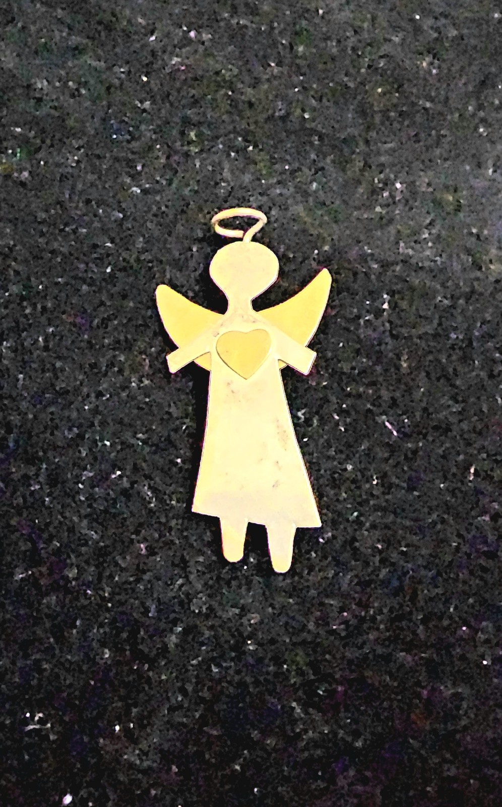 Retired Silpada S0128, Sterling Silver, 925, Mixed Metal Brass Angel Pin Brooch