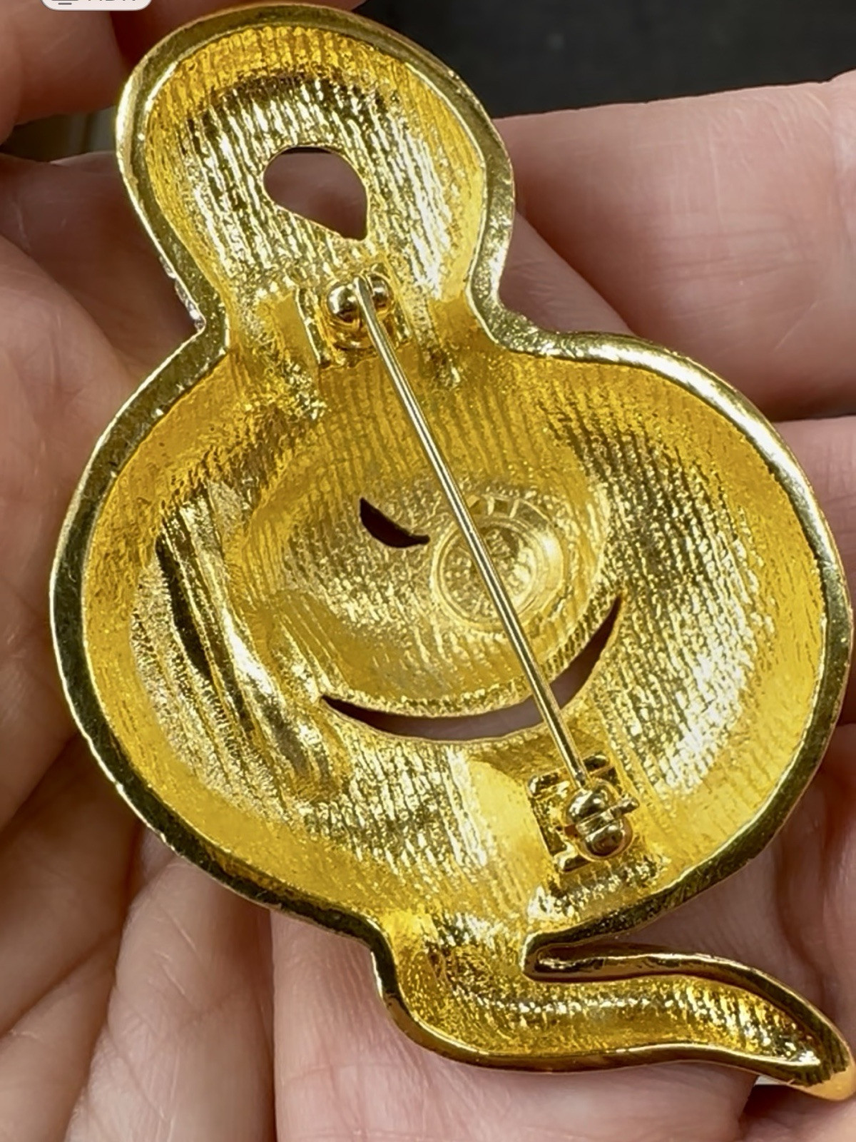 I Am Edgar Berebi my Blue Python pin Brooch From My Archives Vintage 24kplate