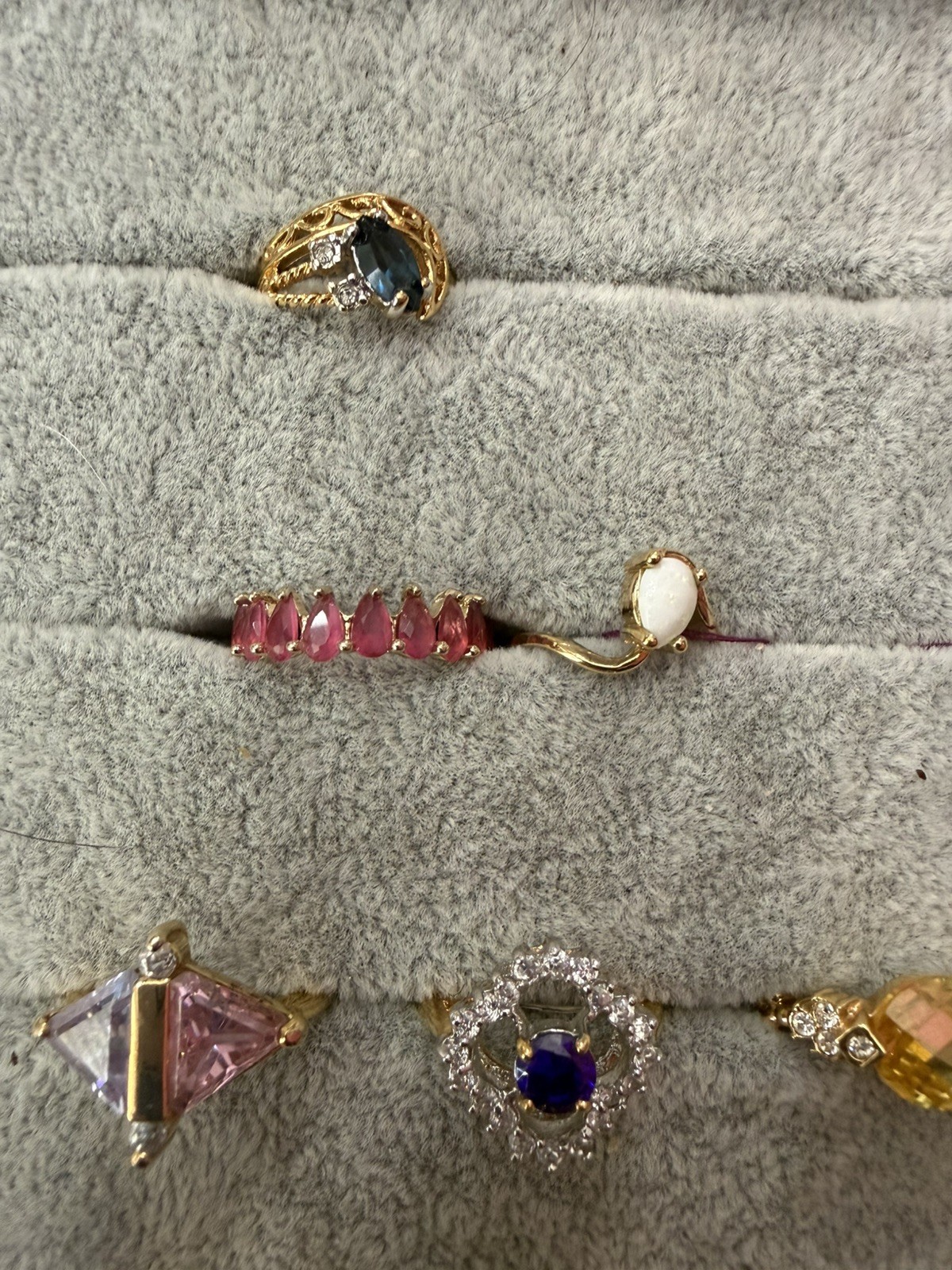 Large Lot 43 Rings Vintage To Now Some 925 Some 14kt GE & Other Various Metals