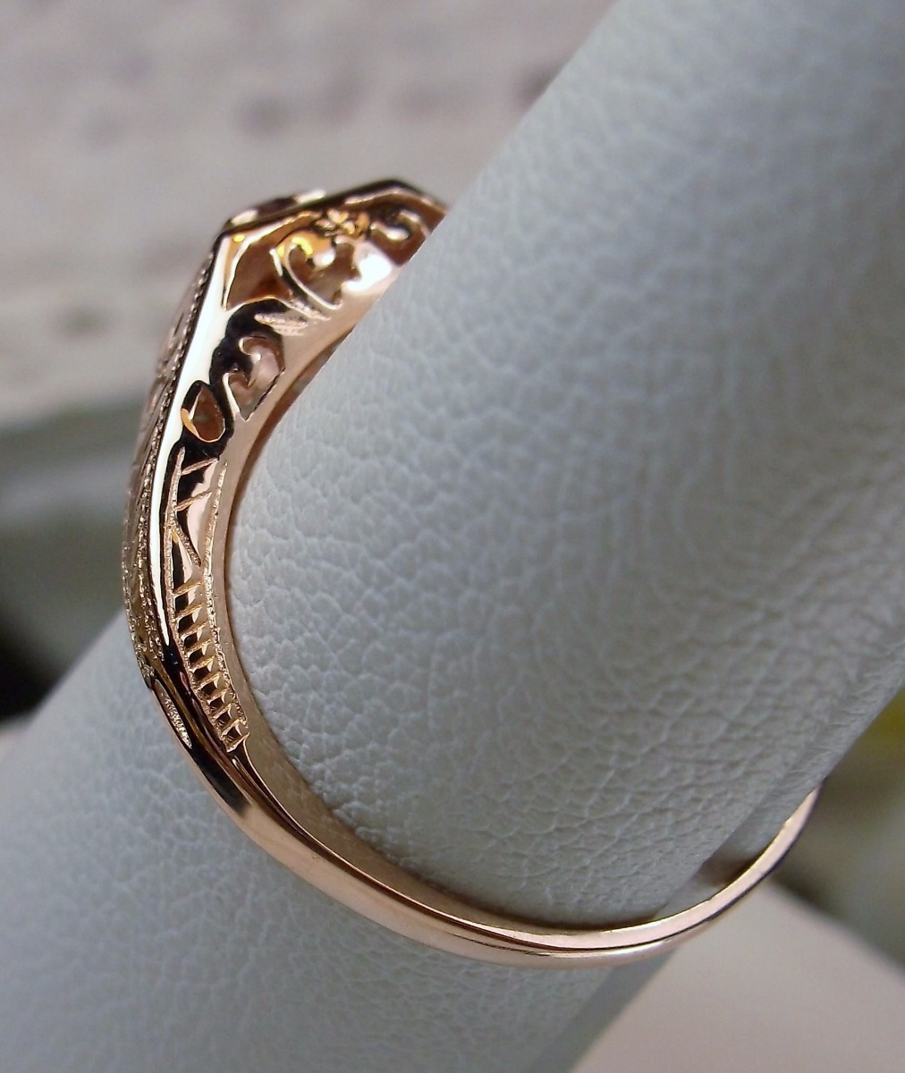 NATURAL Garnet Ring, Wedding Art Deco Revival Jewelry, US SELLER-Giftwrap