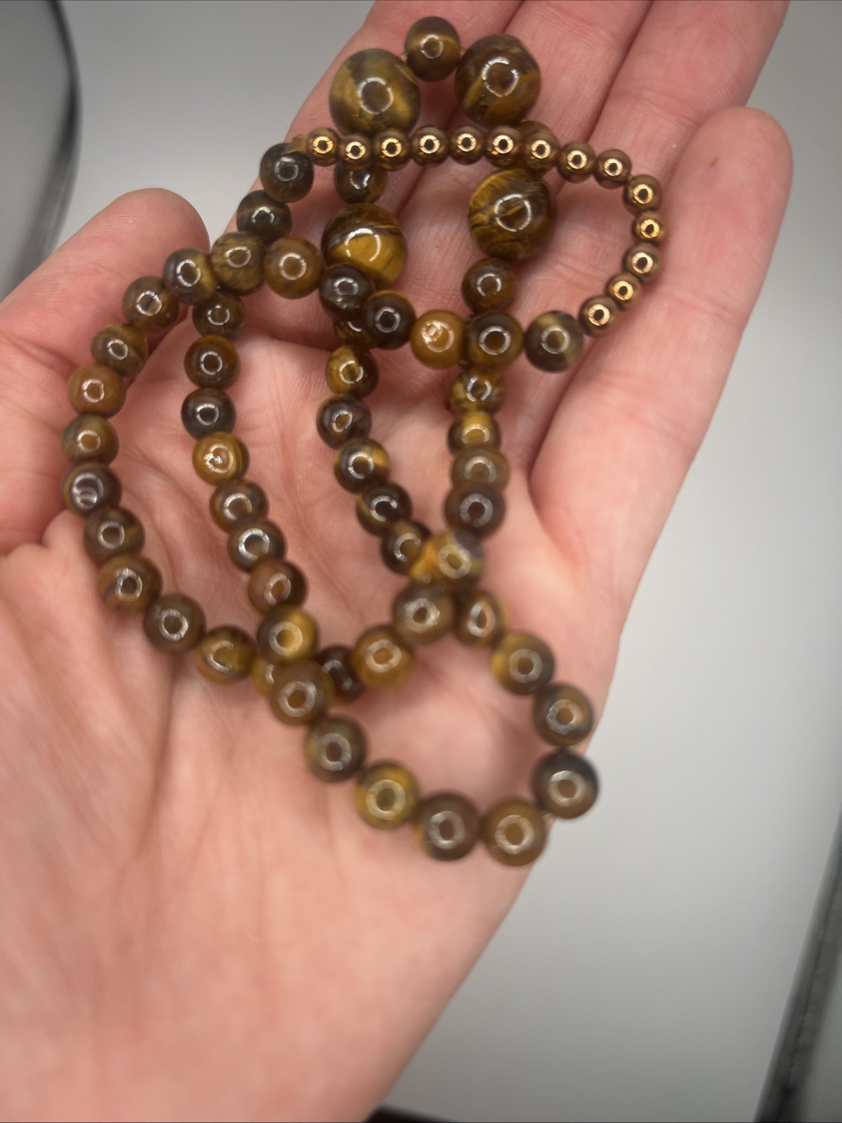 Vintage Tiger’s Eye Bead Necklace