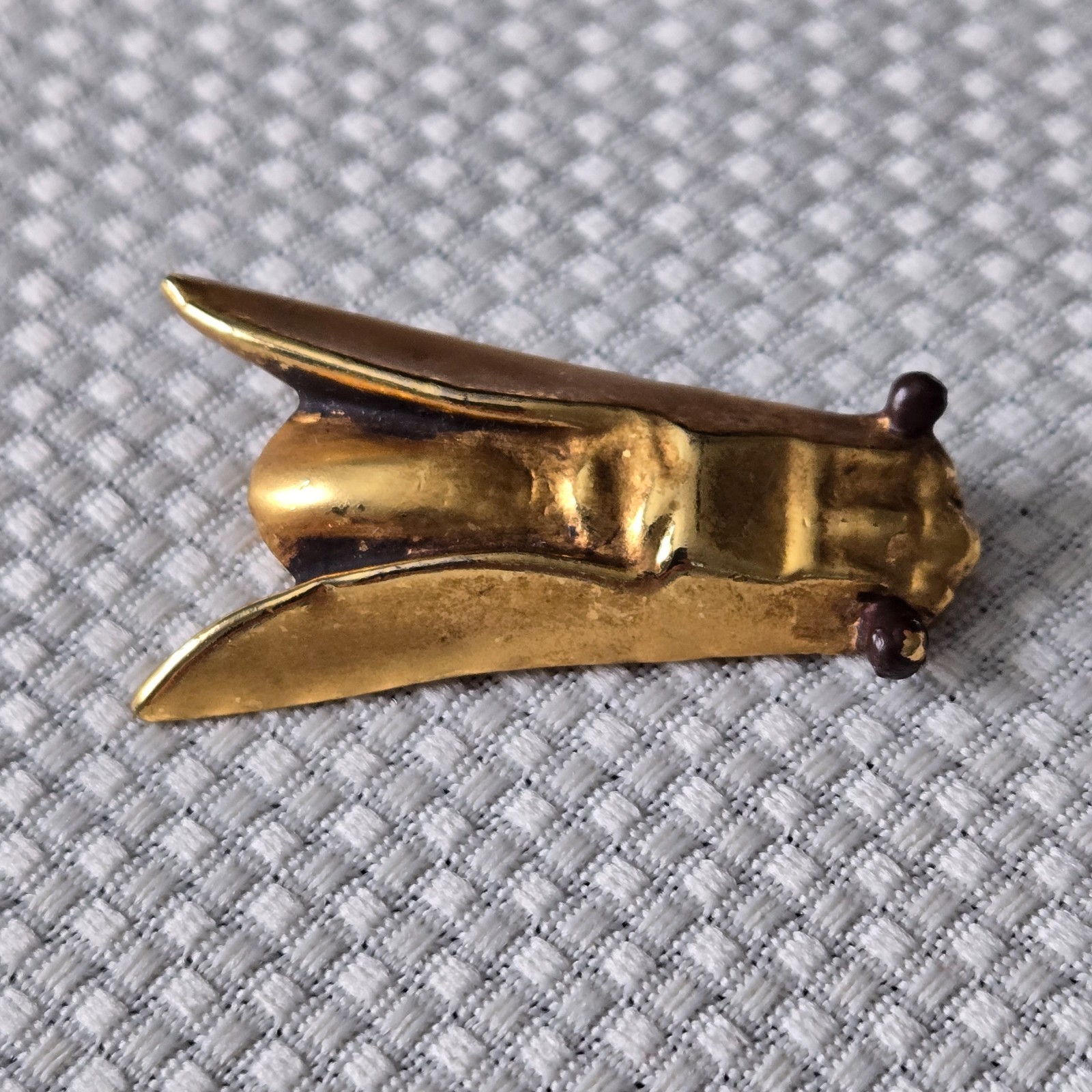 Vintage Alva Museum Replicas Gold‑Tone Hand Brooch Pin – Signed