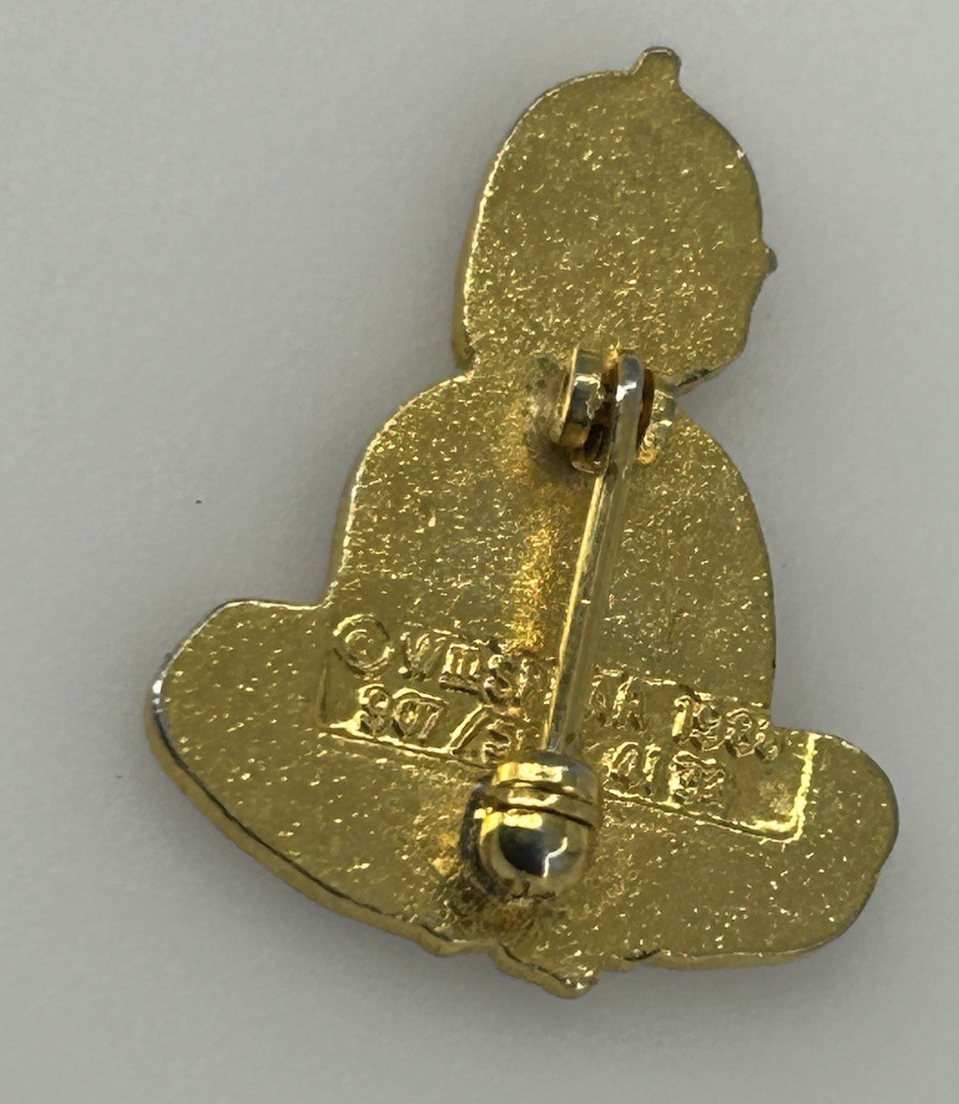 Vintage 1984 Baby Enamel Pin Brooch