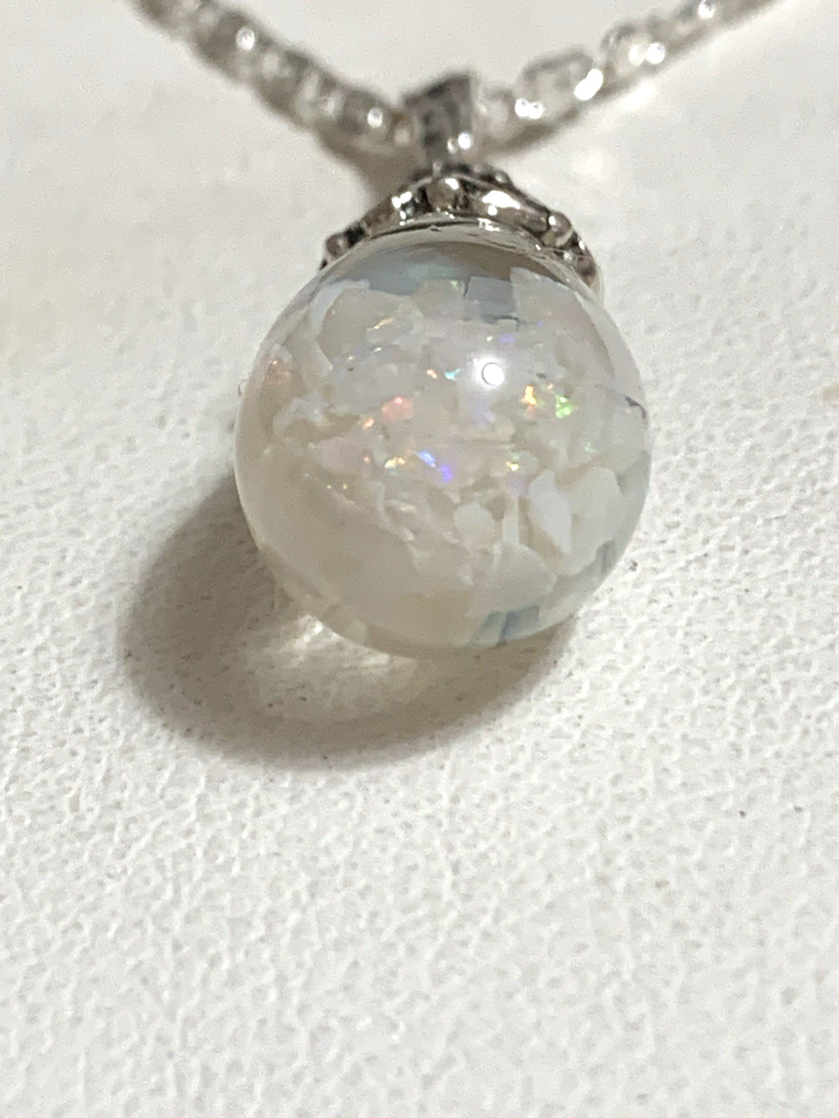 HOLIDAY SALE* ANTIQUE COLOSSAL 21MM FLOATING OPAL NECKLACE STYLE#1A-Sterling
