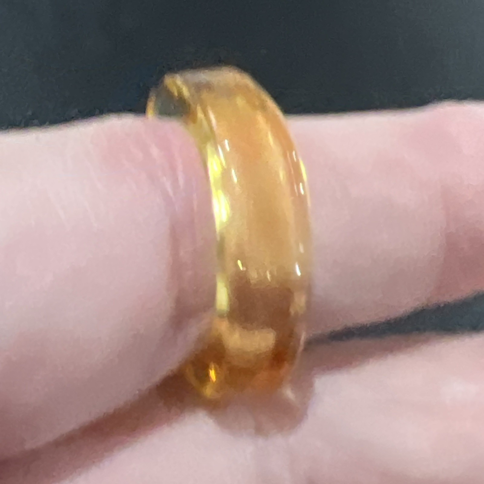 Lucite Plastic Ring Size 7.5