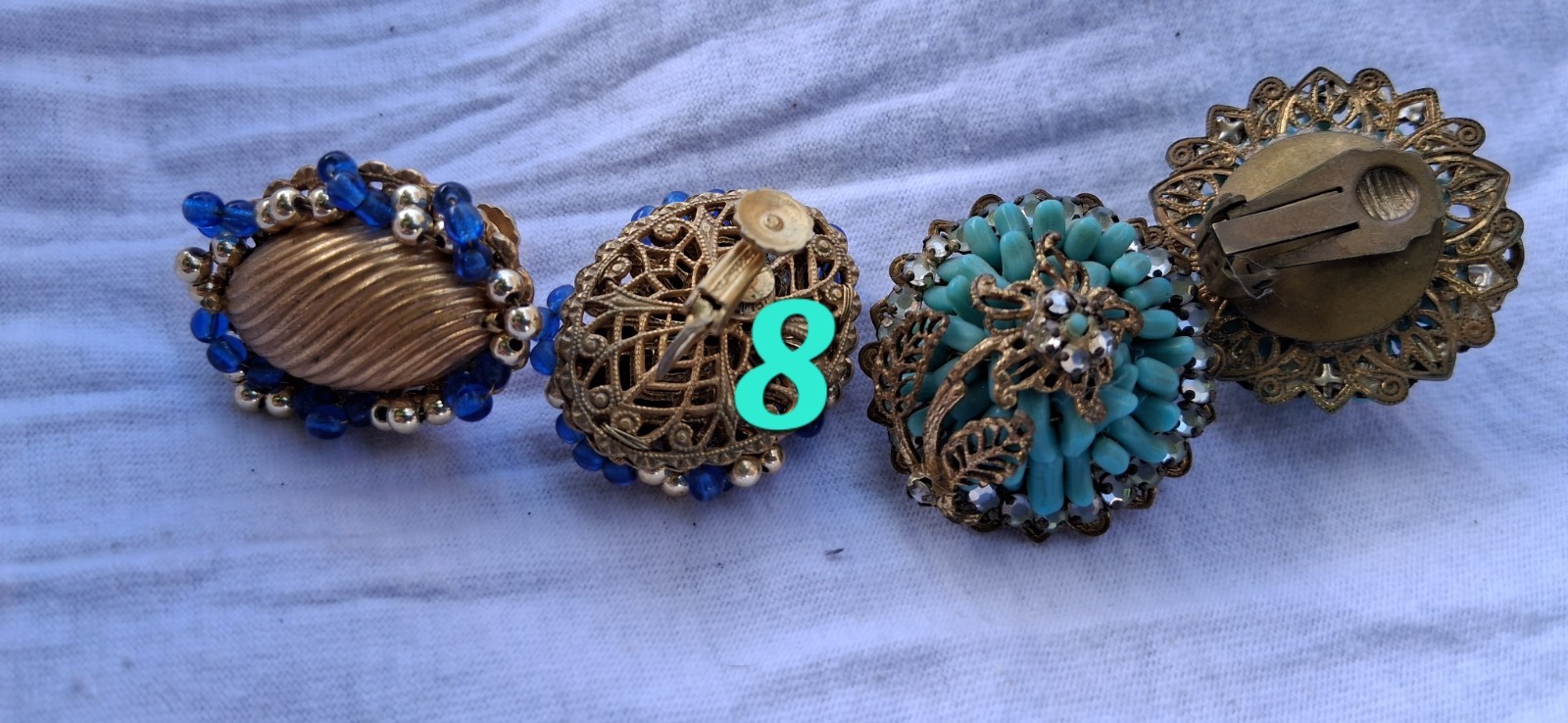 Vintage Mixed Costume Jewelry Lot Bracelet Brooch Necklace Earrings Pendant