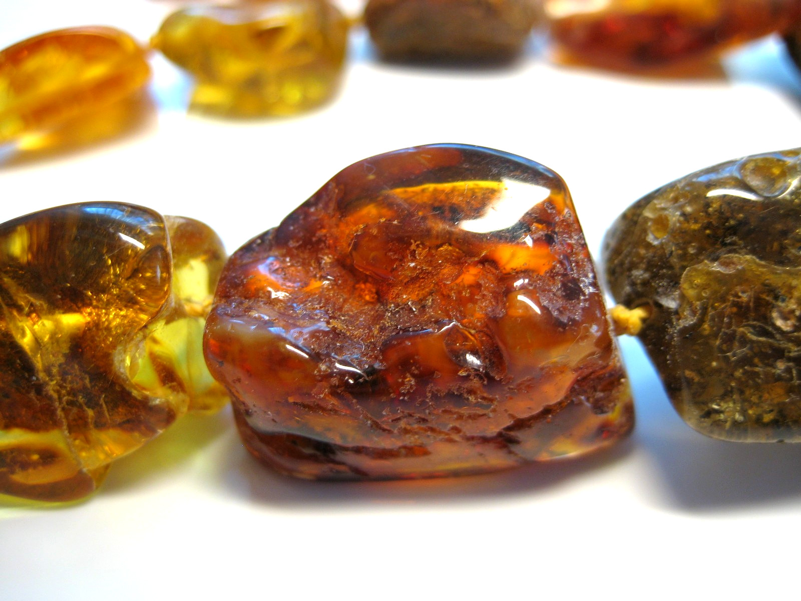 Genuine Massive Amber Beautiful Baltic Amber Necklace 25 inches 42-45 gr. !!!
