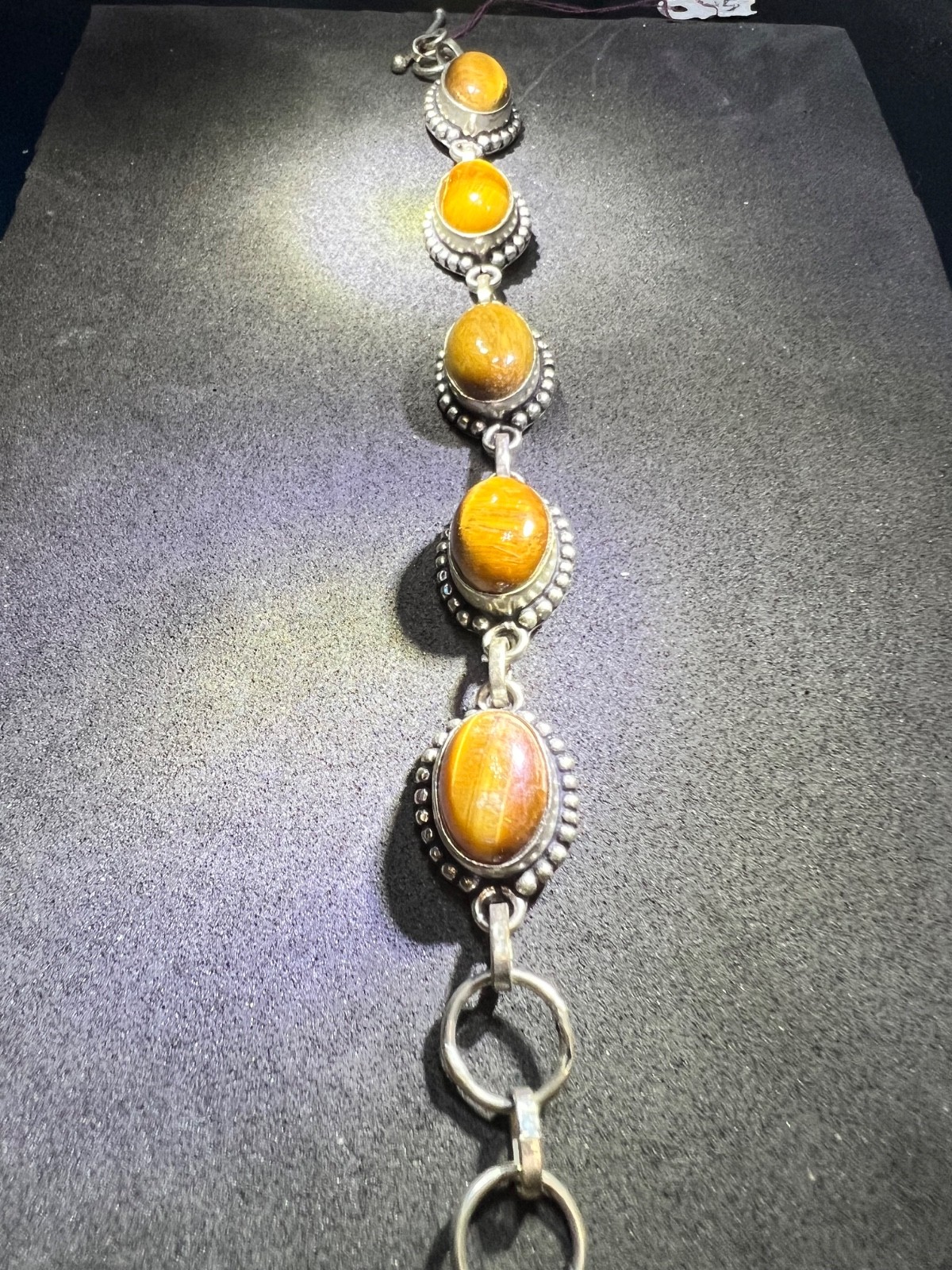 vintage style tiger eye bracelet