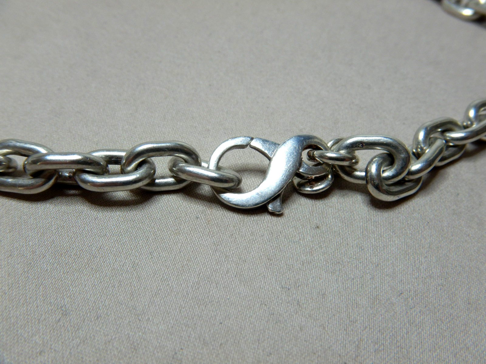 Vintage Sterling Silver Heavy Chunky Link Chain Necklace By Dban Australia 4208