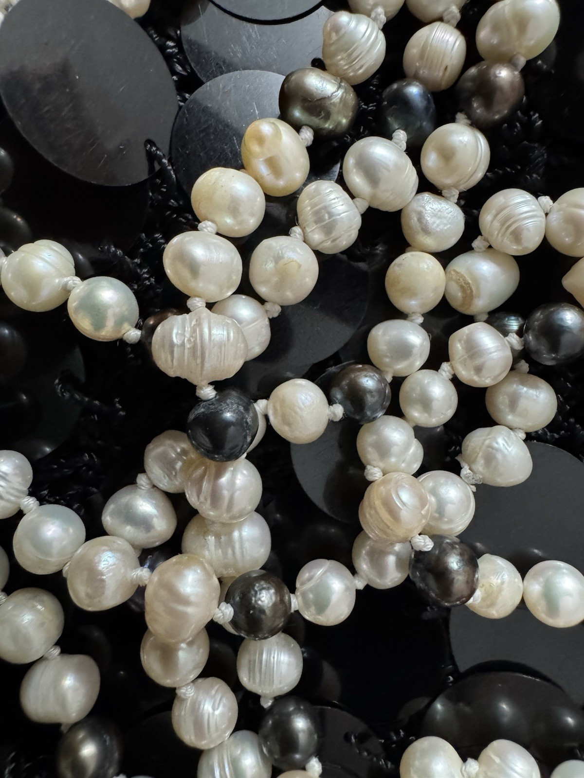 Long Baroque Freshwater like Pearl Necklace 22.5”