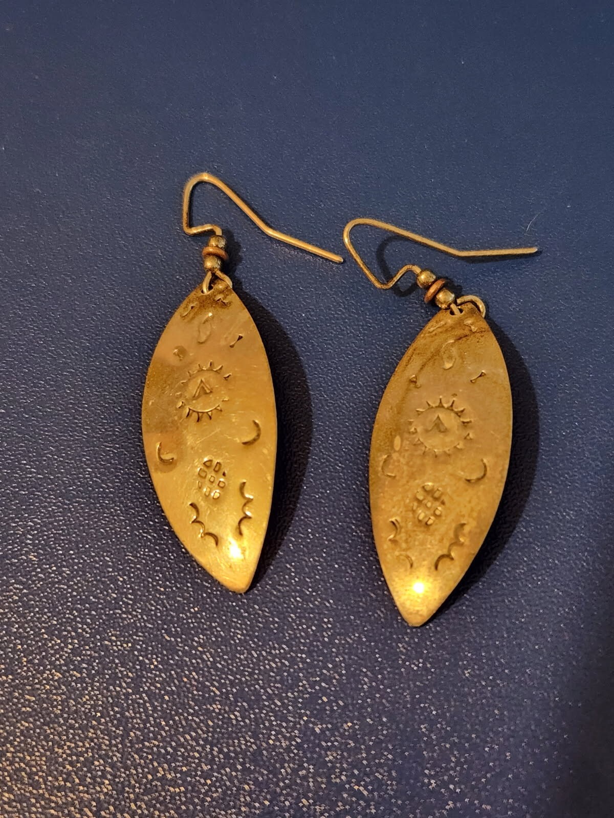 Sterling Silver Floral Design Dangle Earrings