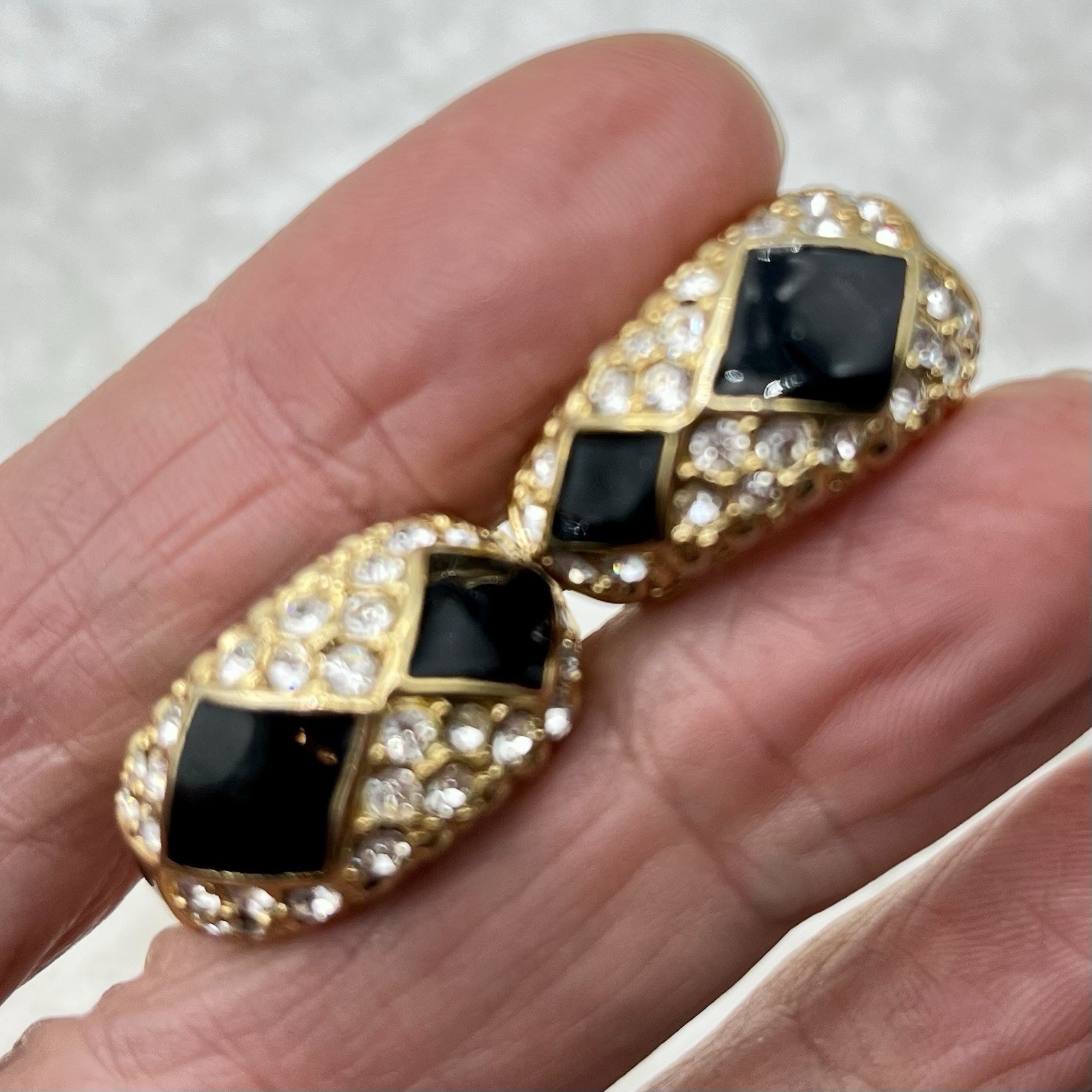 Vintage Earring Lot of 7 Pair Fancy Clip Ons Formal Statement Mixed Styles