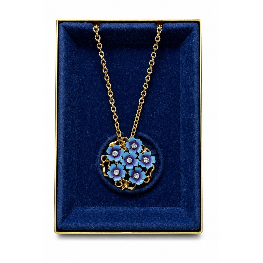 Vintage, marked AVON “Love Blossoms” convertible pendant/brooch w/ Chain and box