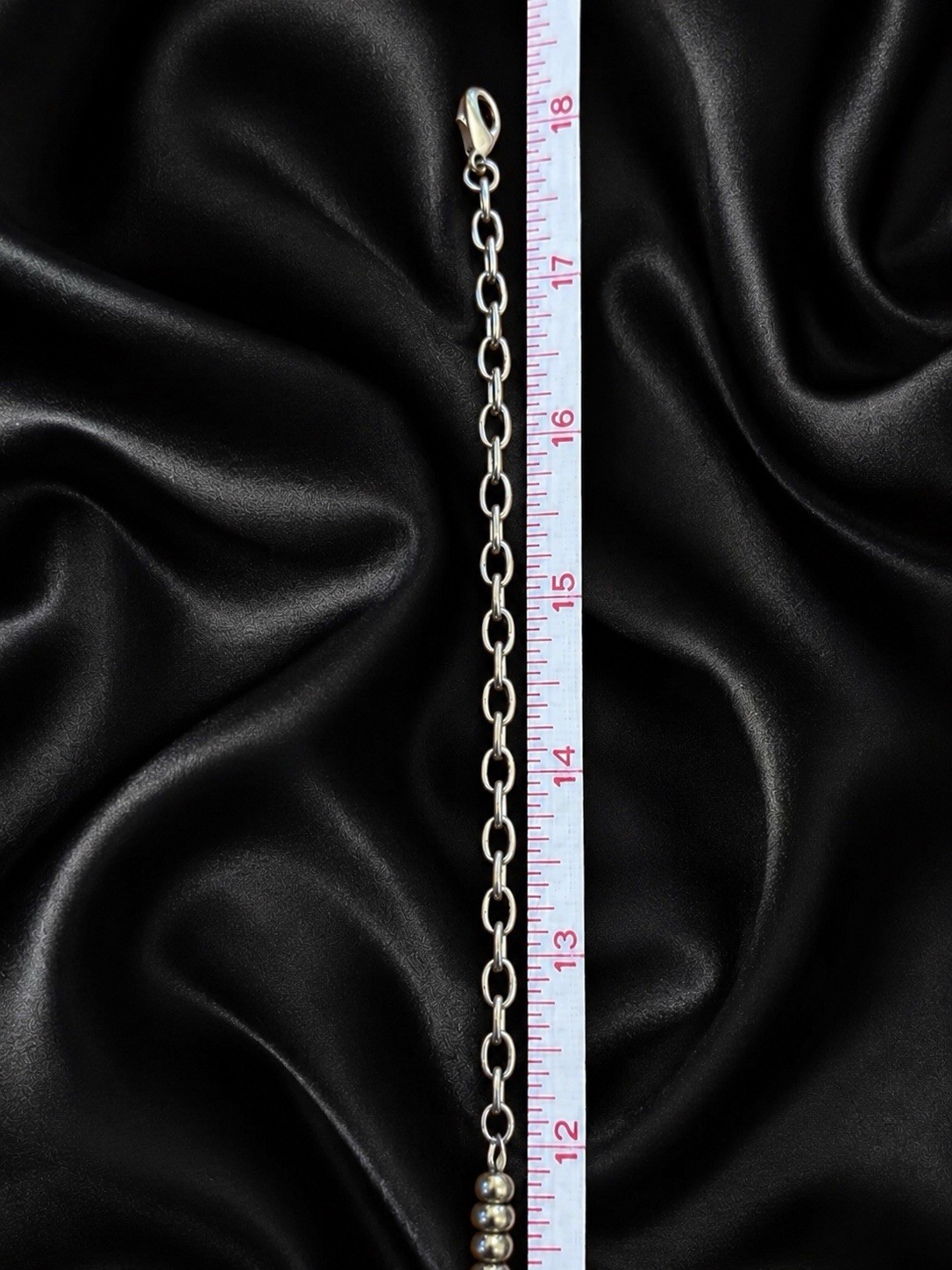 18” Silver Tone & White Teardrop Dangle Bib Necklace, Whitehall Box