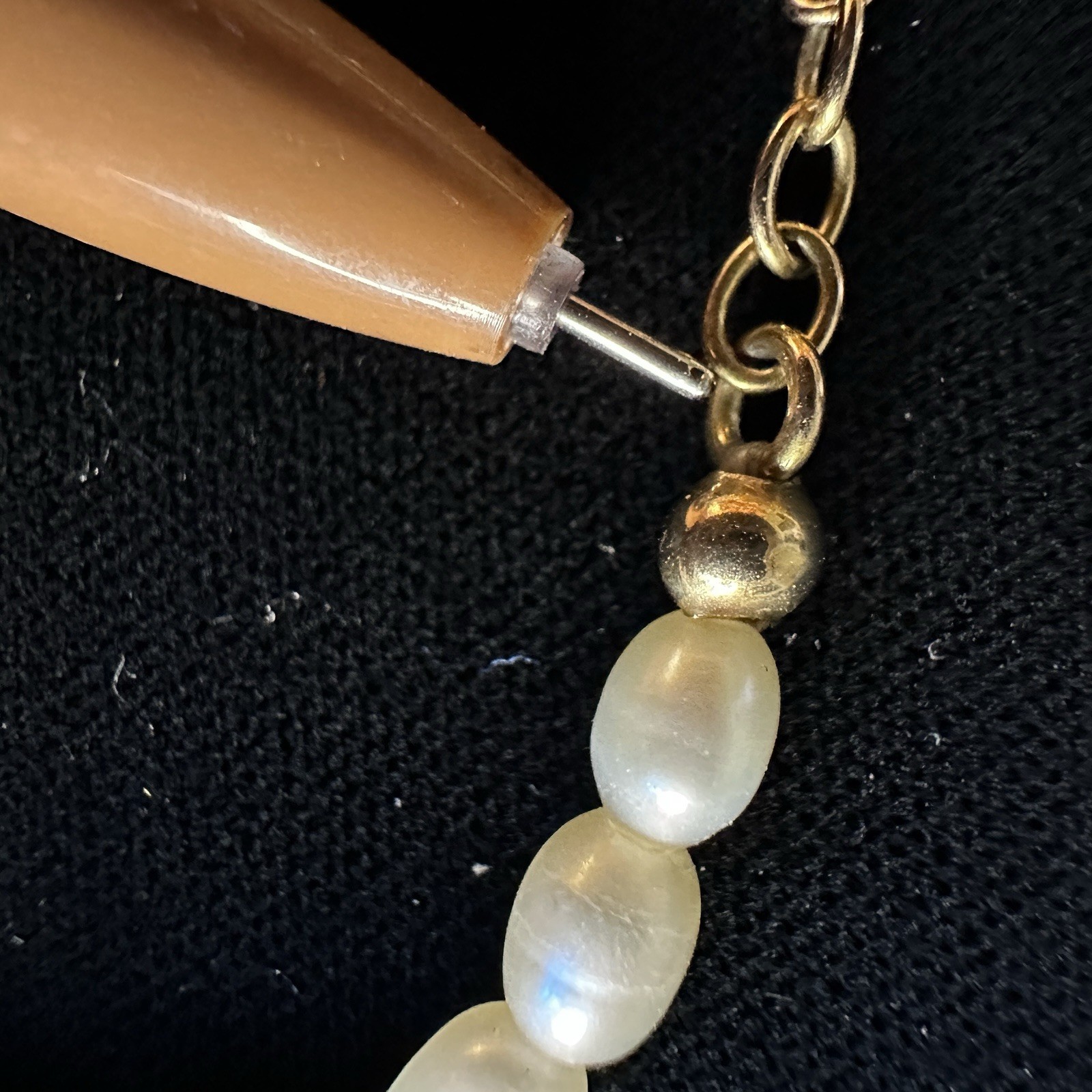 Missoma X Harris Reed 18k Gold Plate/ Natural Pearls In Good Hands Bracelet READ