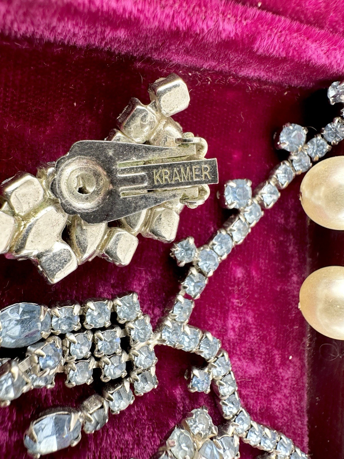 VTG Antique Jewelry Lot Necklace Dress Clip Earrings Designer Kramer Coro Read
