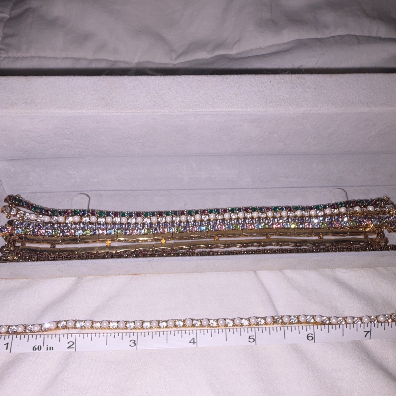 Joan Rivers Classics Collection Interlocking Interchangeable Tennis Bracelet Set