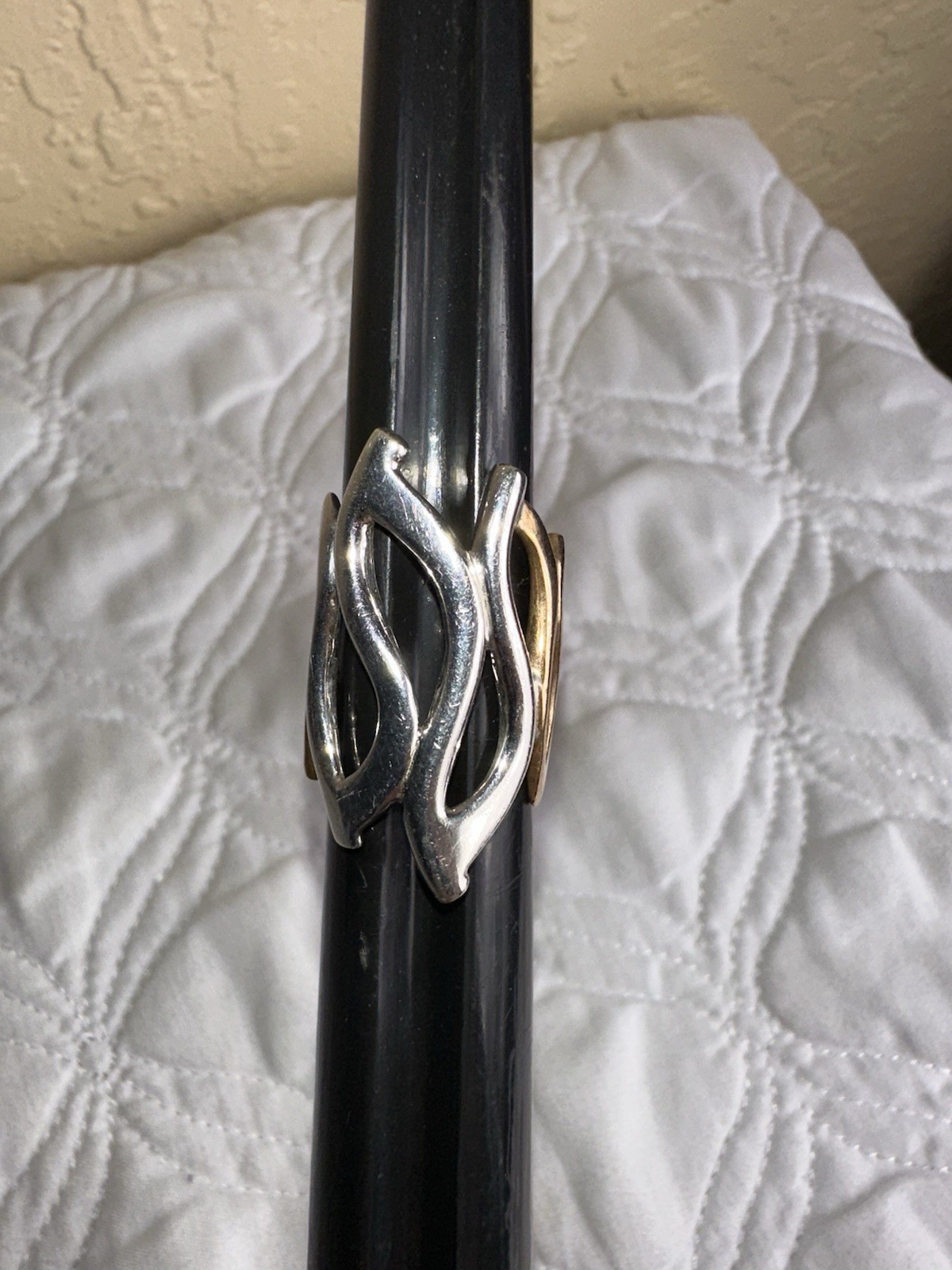 STUNNING RLM ROBERT LEE MORRIS STERLING BRONZE BOLD RING SIZE 6 See Pictures