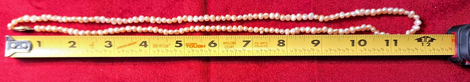 Vintage Freshwater Pearl 24 Inch Gold Filled Clasp Necklace