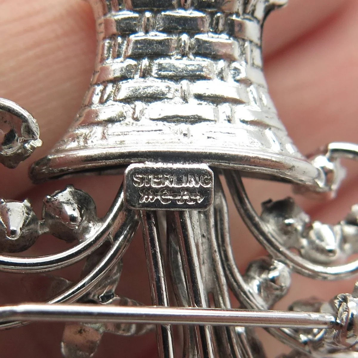 Carl Art sterling Silver Vintage Brooch