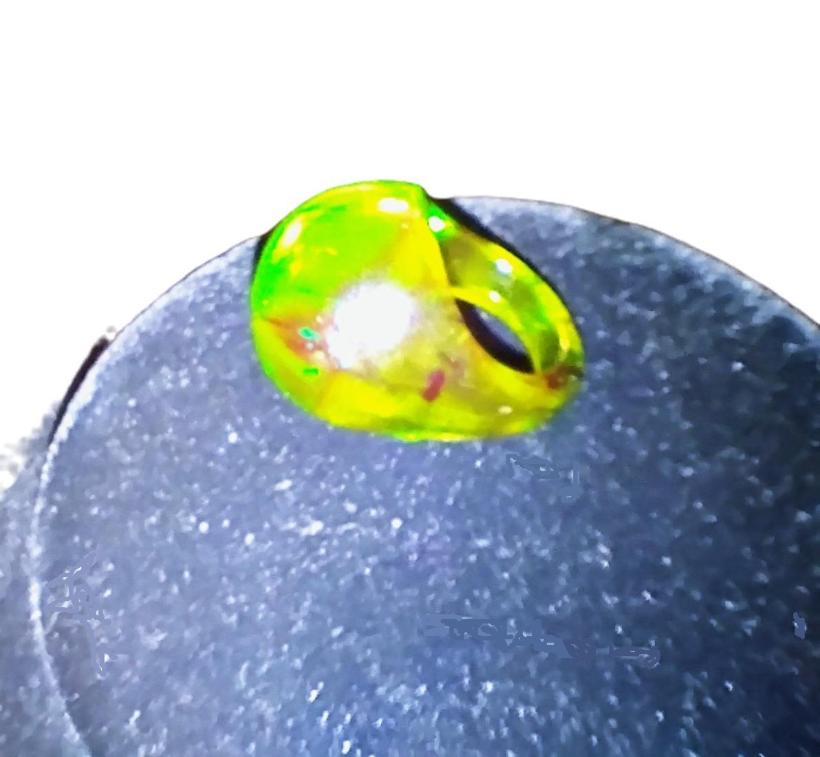 vintage 1960’s Green Lucite Bubble Dome Ring size 8.5