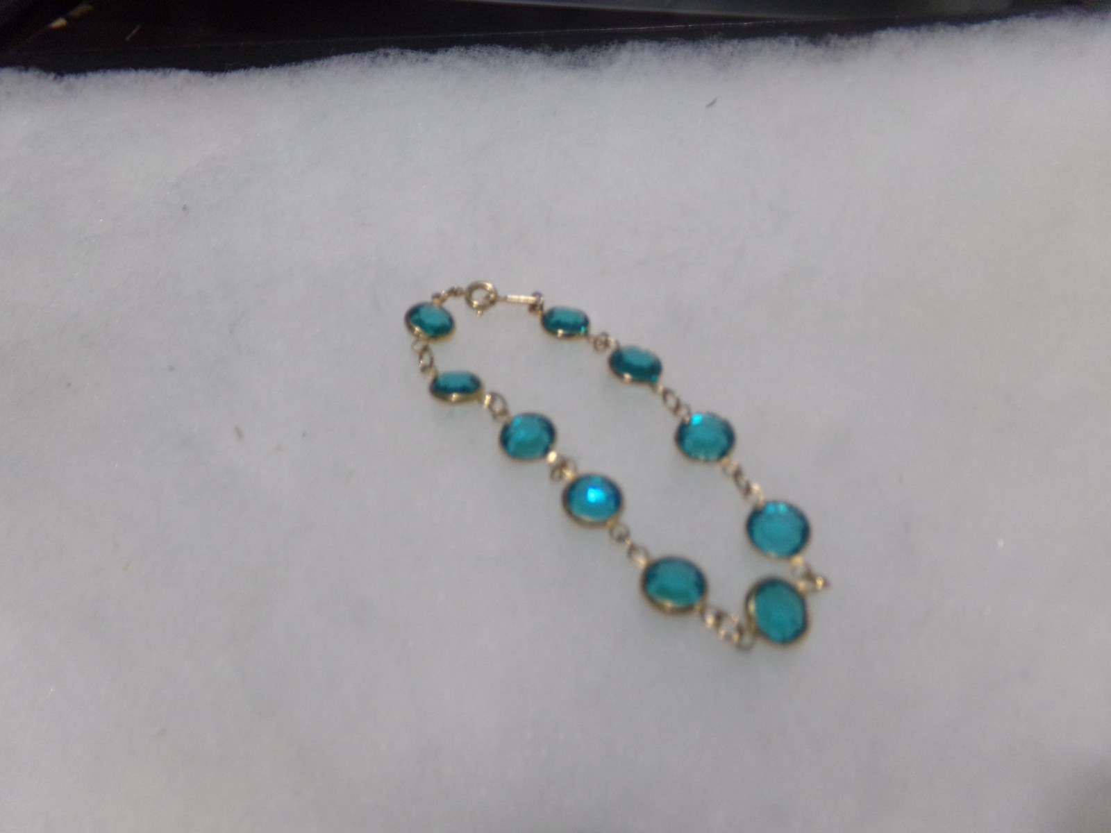 VINTAGE SIGNED SWAROVSKI BEZEL CRYSTAL BRACELET