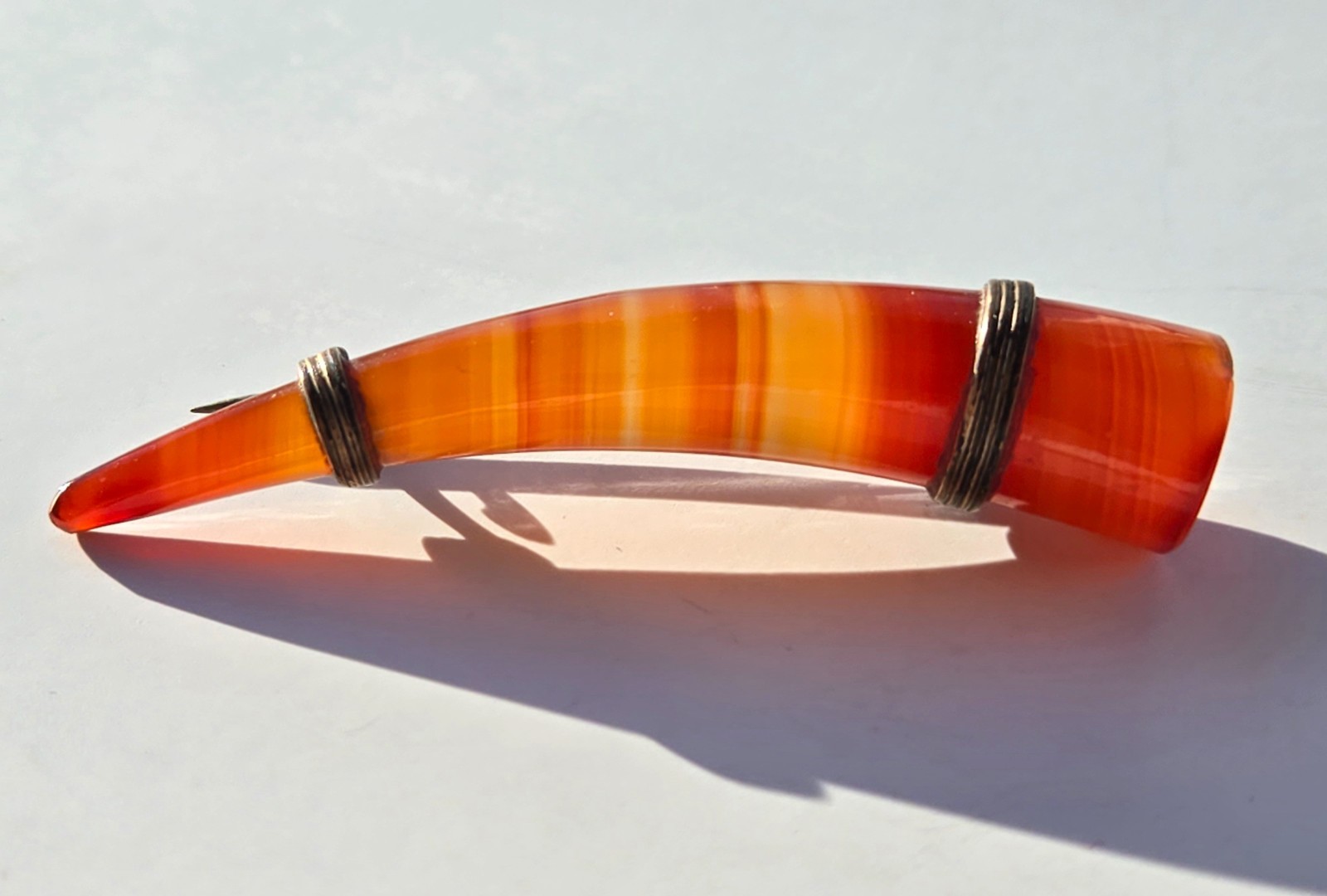Antique Carnelian Agate Brooch Vintage Link Bracelet Lot 2 Beautiful Pieces