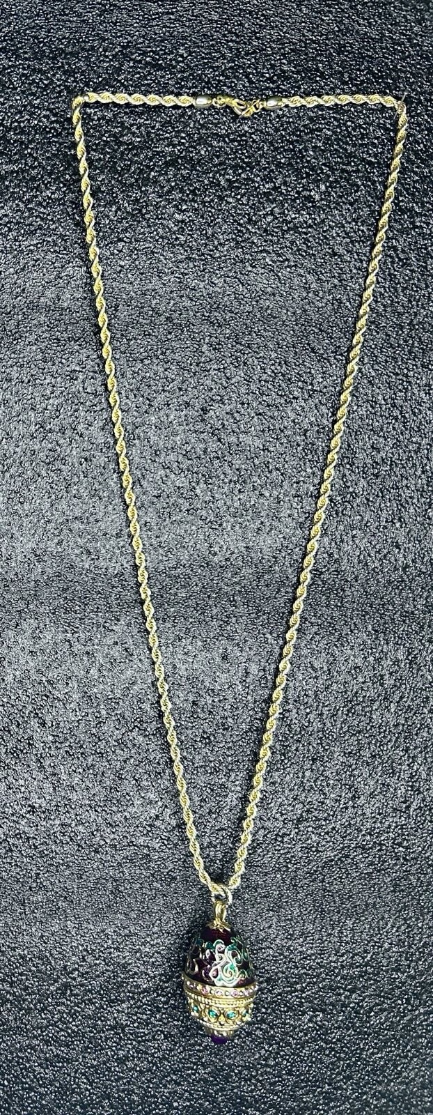 Edgar Berebi CASPIAN Egg Pendant Necklace 1st Folio Limited Edition Box Cert