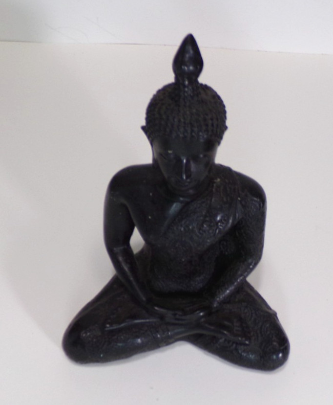 SEATED BUDDHA FIGURINE STATUE 4.5″ x 6″ 14 OZ j88cr V88CR CL88CR