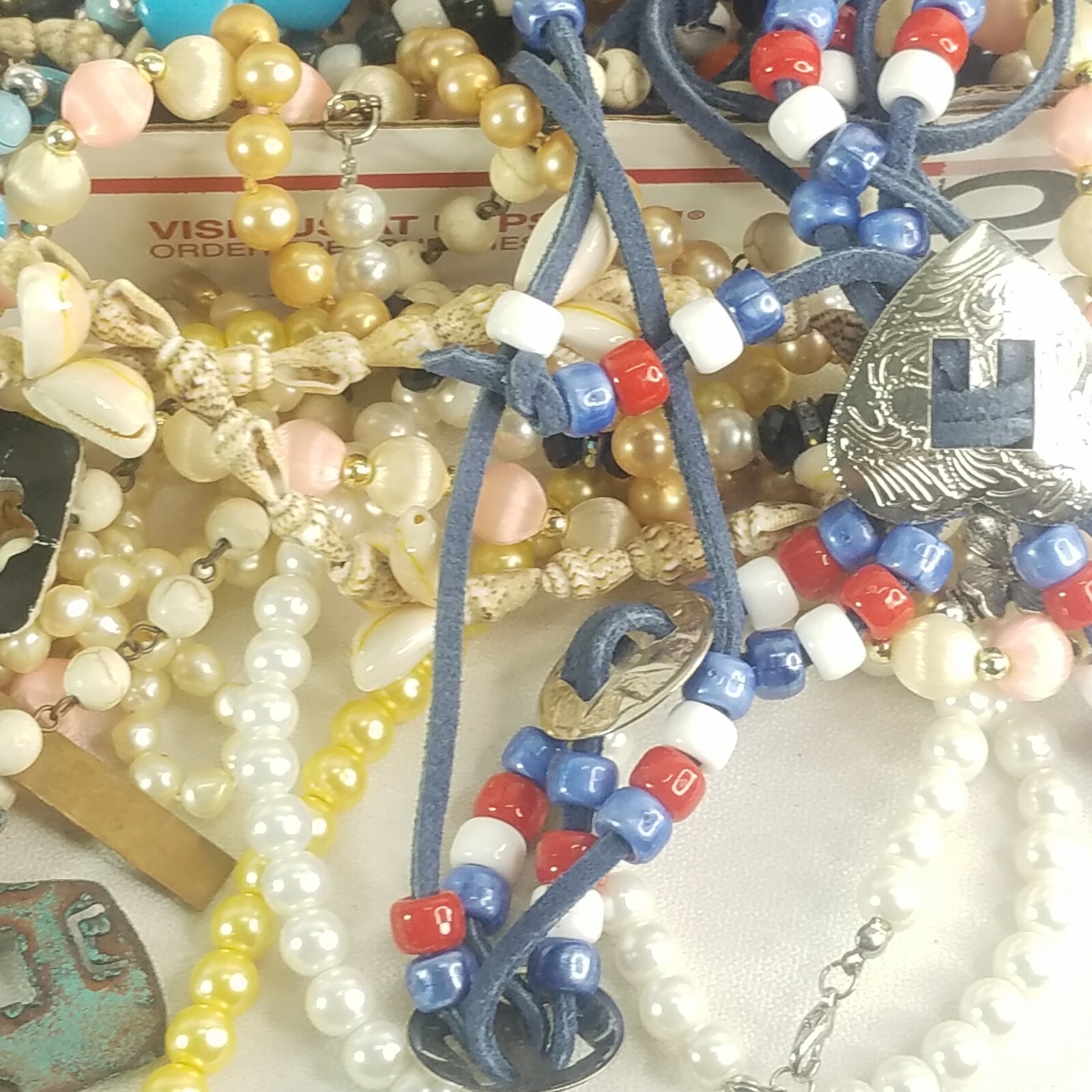 1+ LB Vintage to now Costume Jewelry 20+ pieces Necklaces