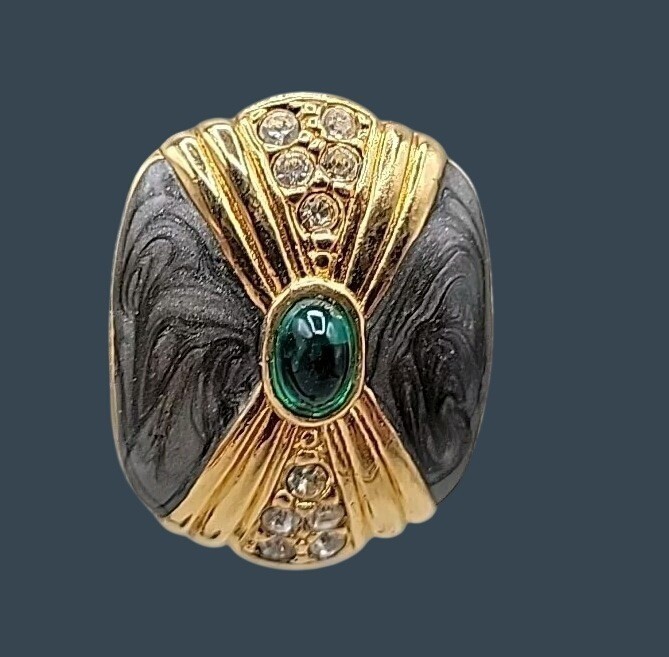 Vtg Kenneth Lane for Avon Duchess of Windsor Panther Collection Post Earrings
