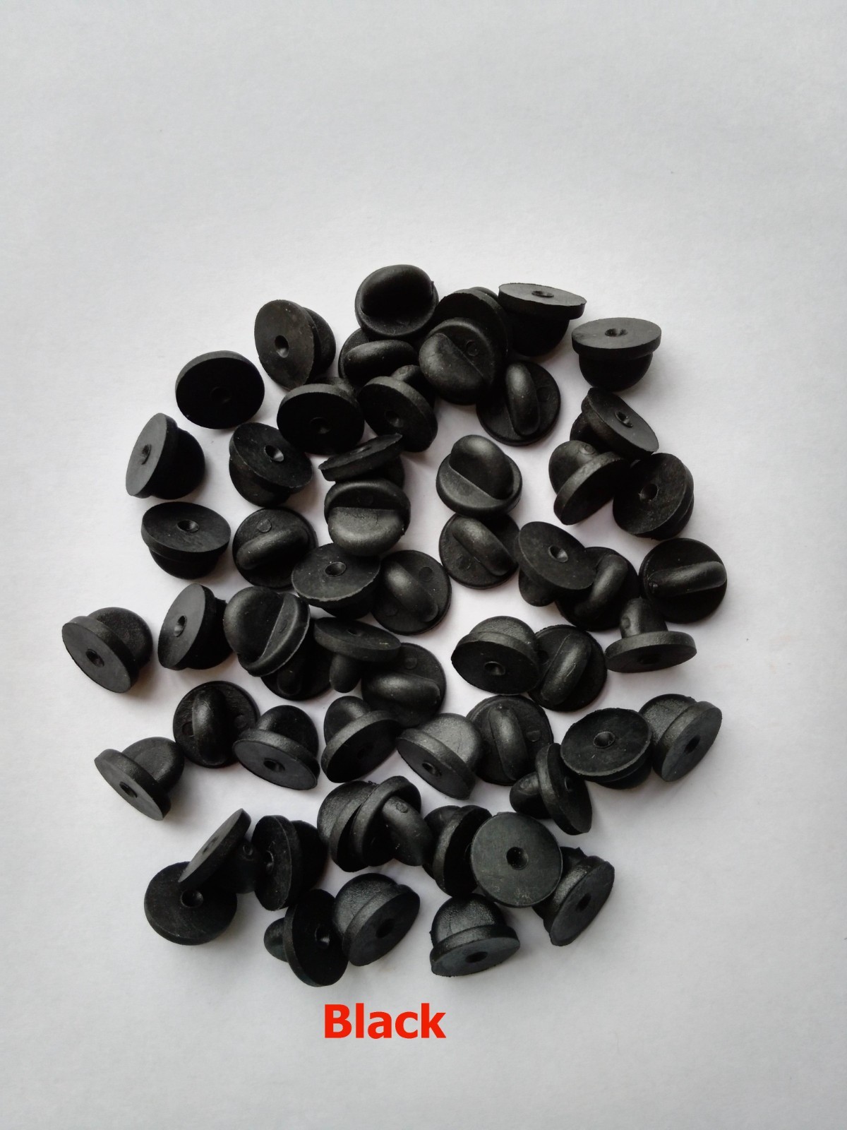 wholesale pvc rubber pin back clasp clutch hold for lapel enamel badge military