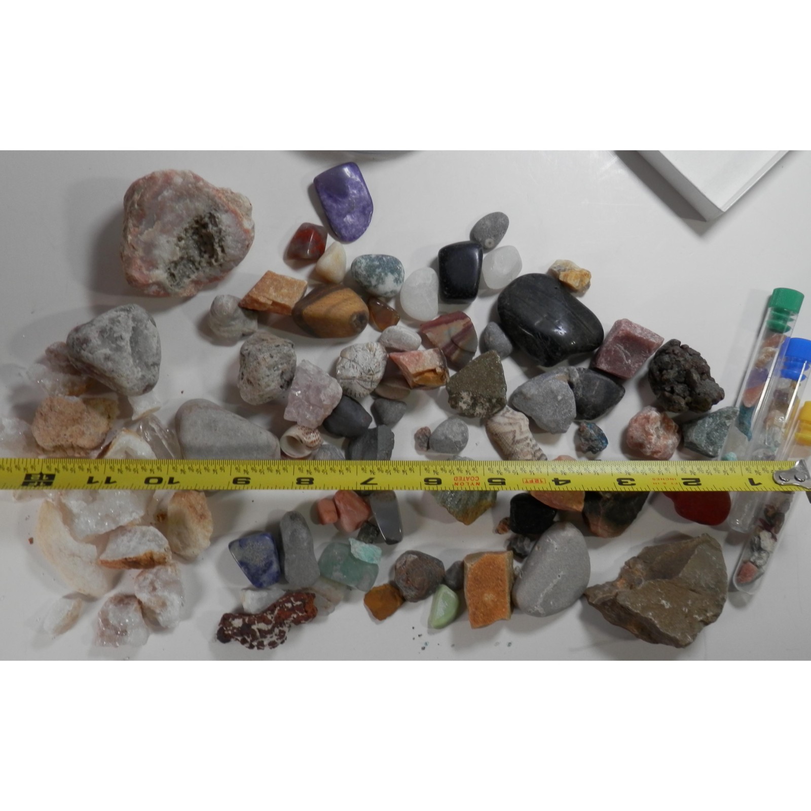 Assorted Gemstone & Agate Rock Lot Polished & Unpolished Loose Multiple Sizes