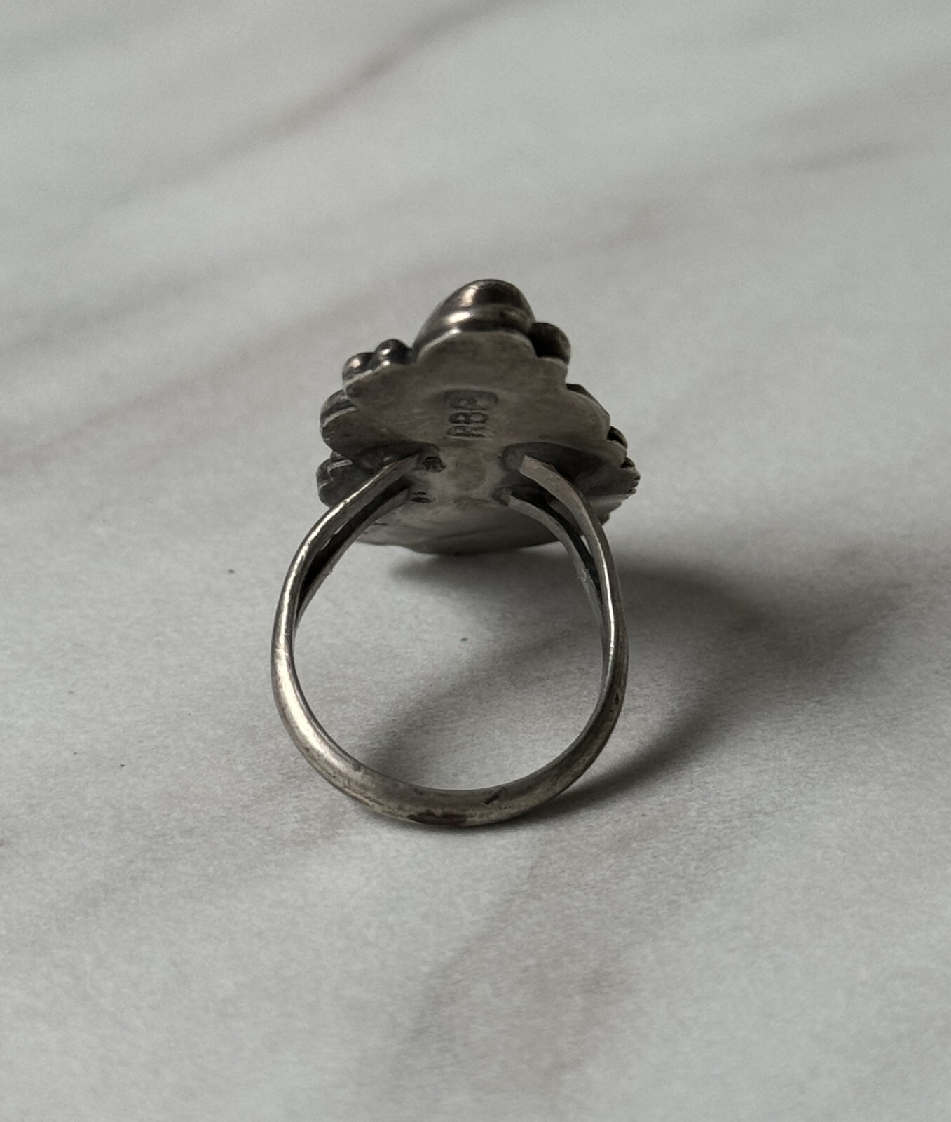 Raymond Platero Navajo Ring Sterling Silver 925 Signed Vintage