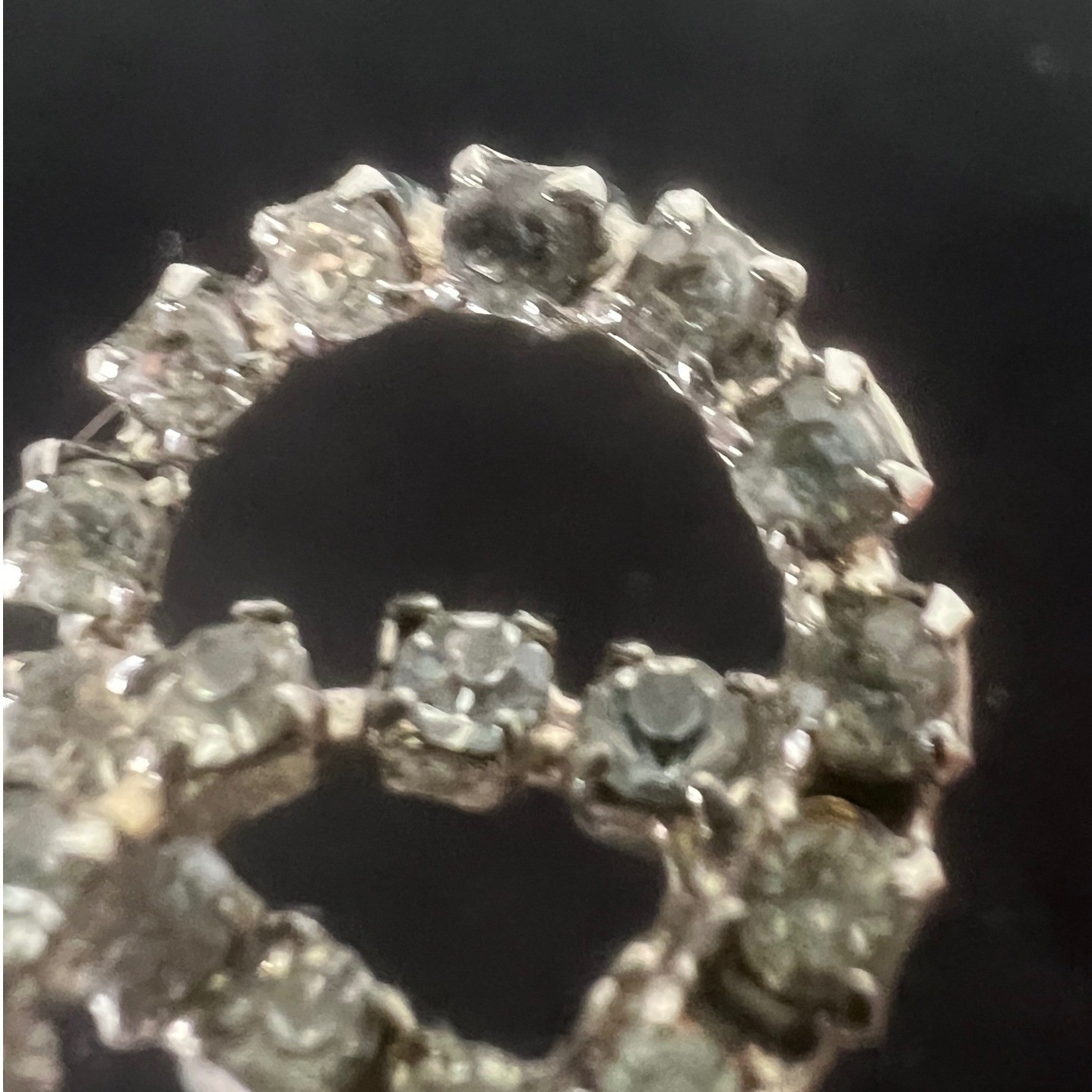 Vintage MUSI Clear Rhinestone Scroll Shoe Clips Silver Tone Pair Mid Century