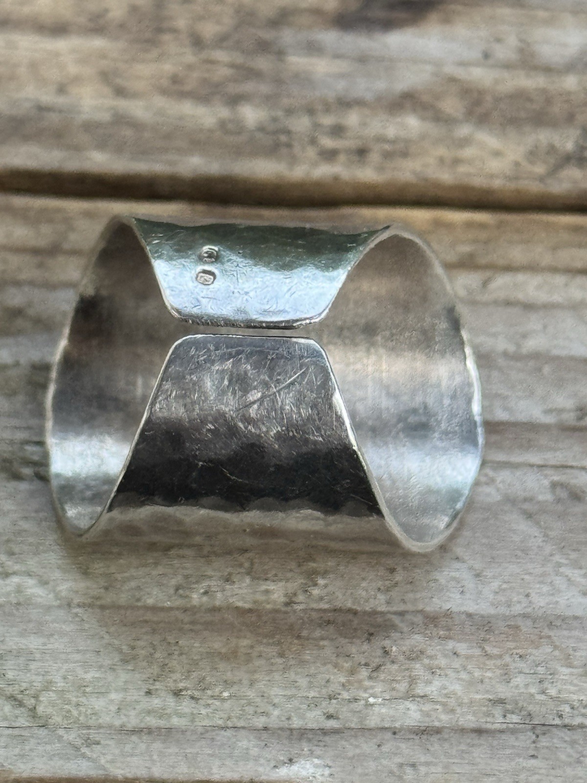 vintage artisan ring sterling silver 925 signed