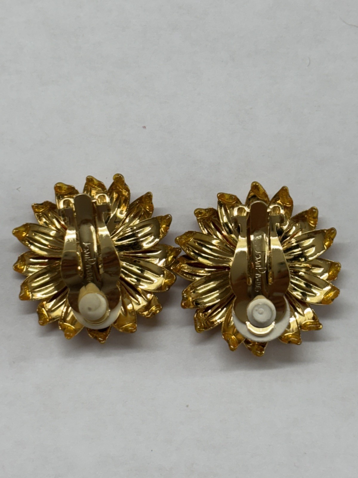 JOAN RIVERS SUNFLOWER EARRINGS, FLOWERS COLLECTION, Clip Earrings, SIGNED