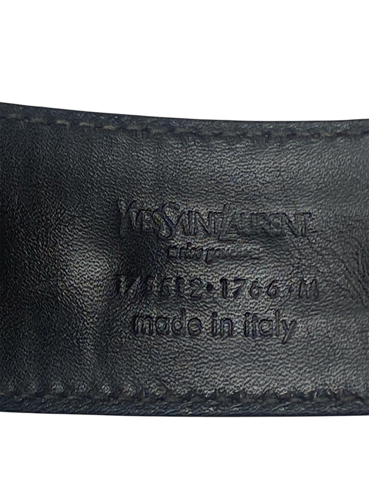 Yves Saint Laurent Vintage Brown Rive Gauche Leather Cuff Bracelet YSL