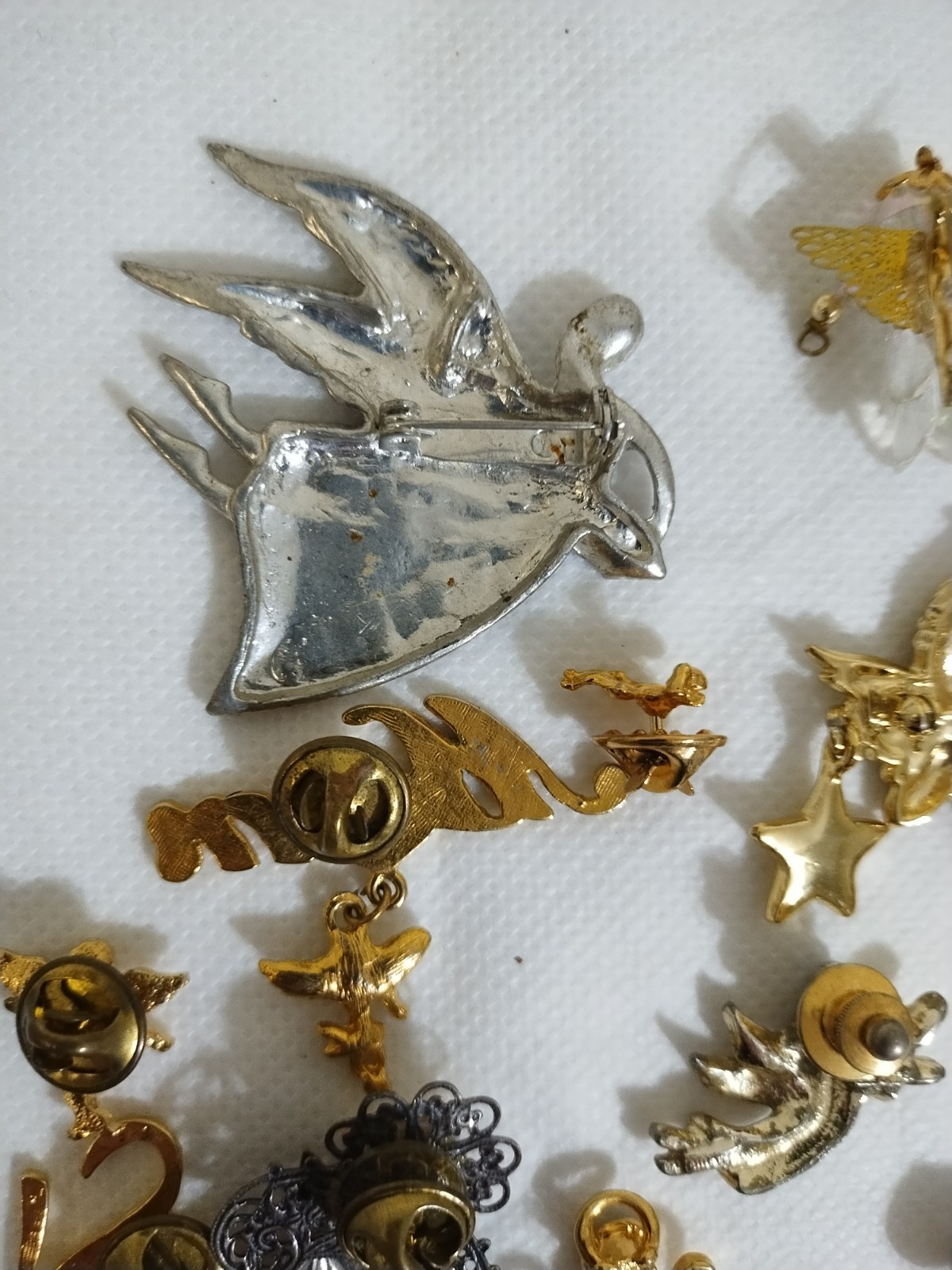 Vintage to Now ANGELS Pins Brooches 25 Pcs Read Description!