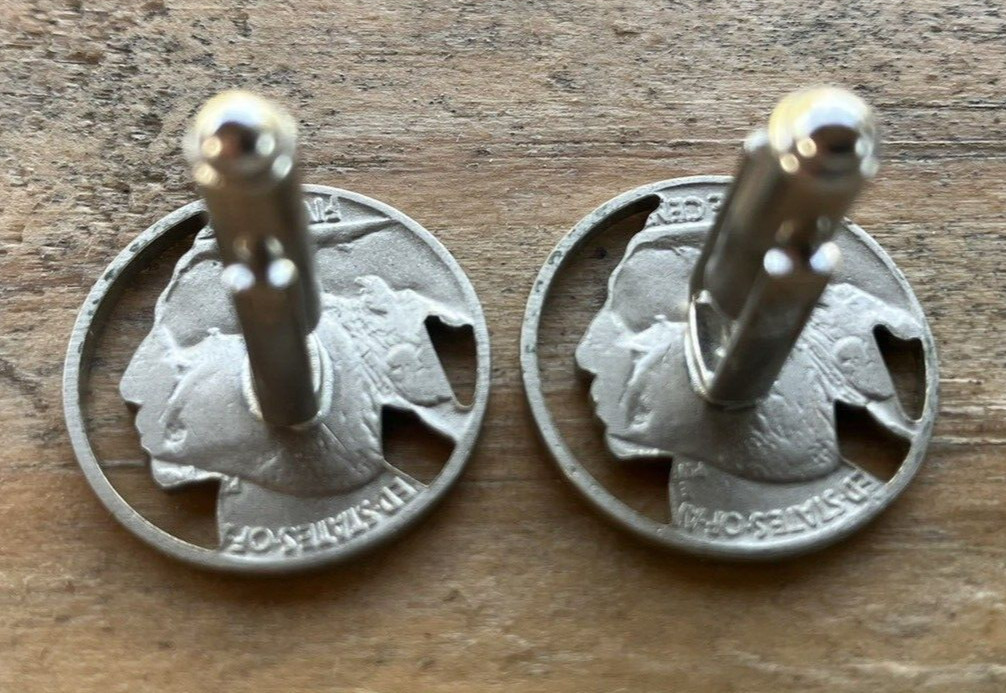 1930’s Buffalo Nickel Cufflinks–Free Ship