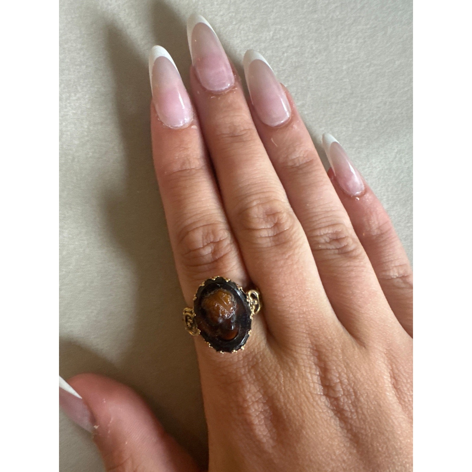 Vintage W German Cameo Victorian Revival Ring – Adjustable