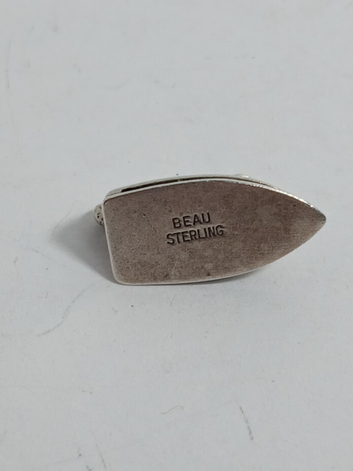 Vintage 925 Sterling Silver Beau Iron Dangle Bracelet Charm