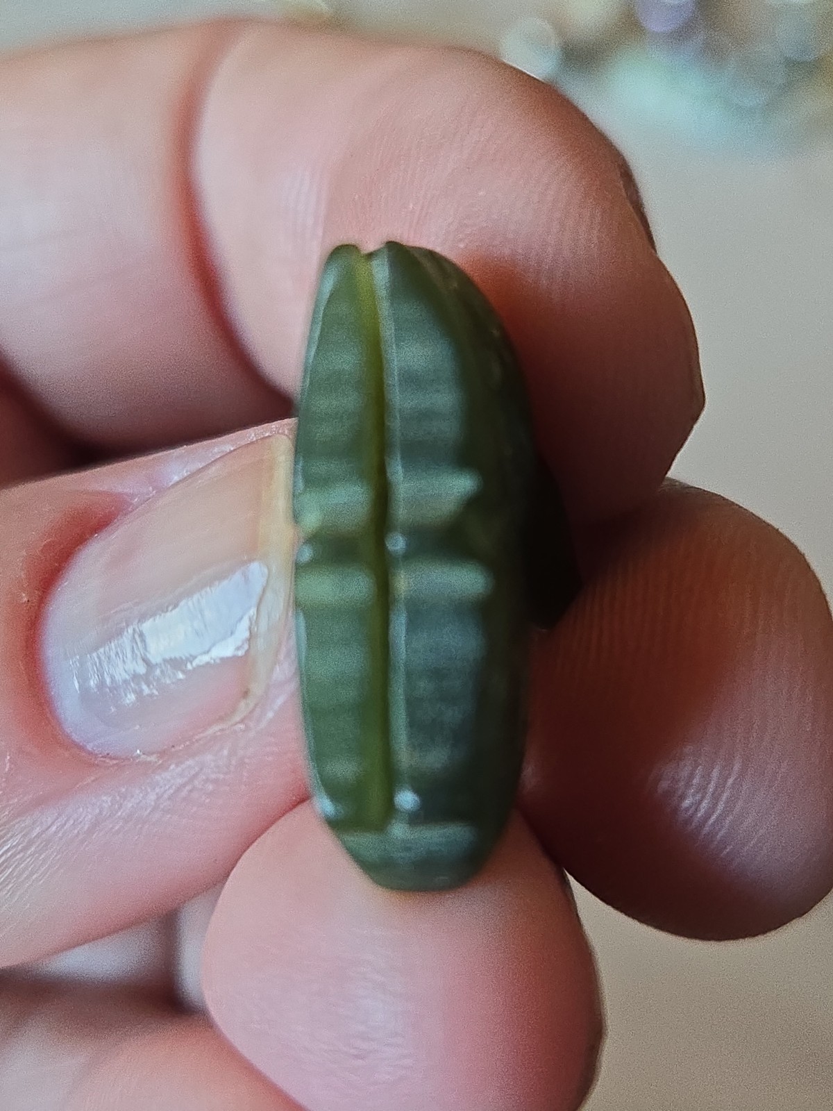 Vintage Jade Jadeite Rabbit Charm or Pendant.