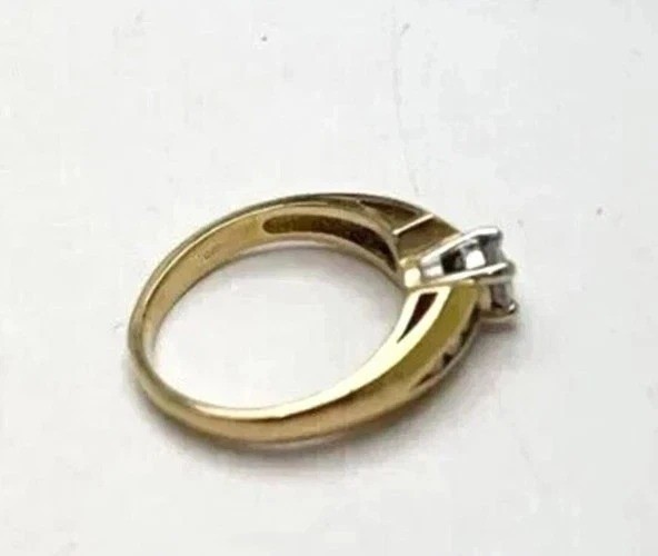 2Ct VVS1 Round Cut Lab Created Diamond Anniversary Wedding 14K Gold Finish Ring