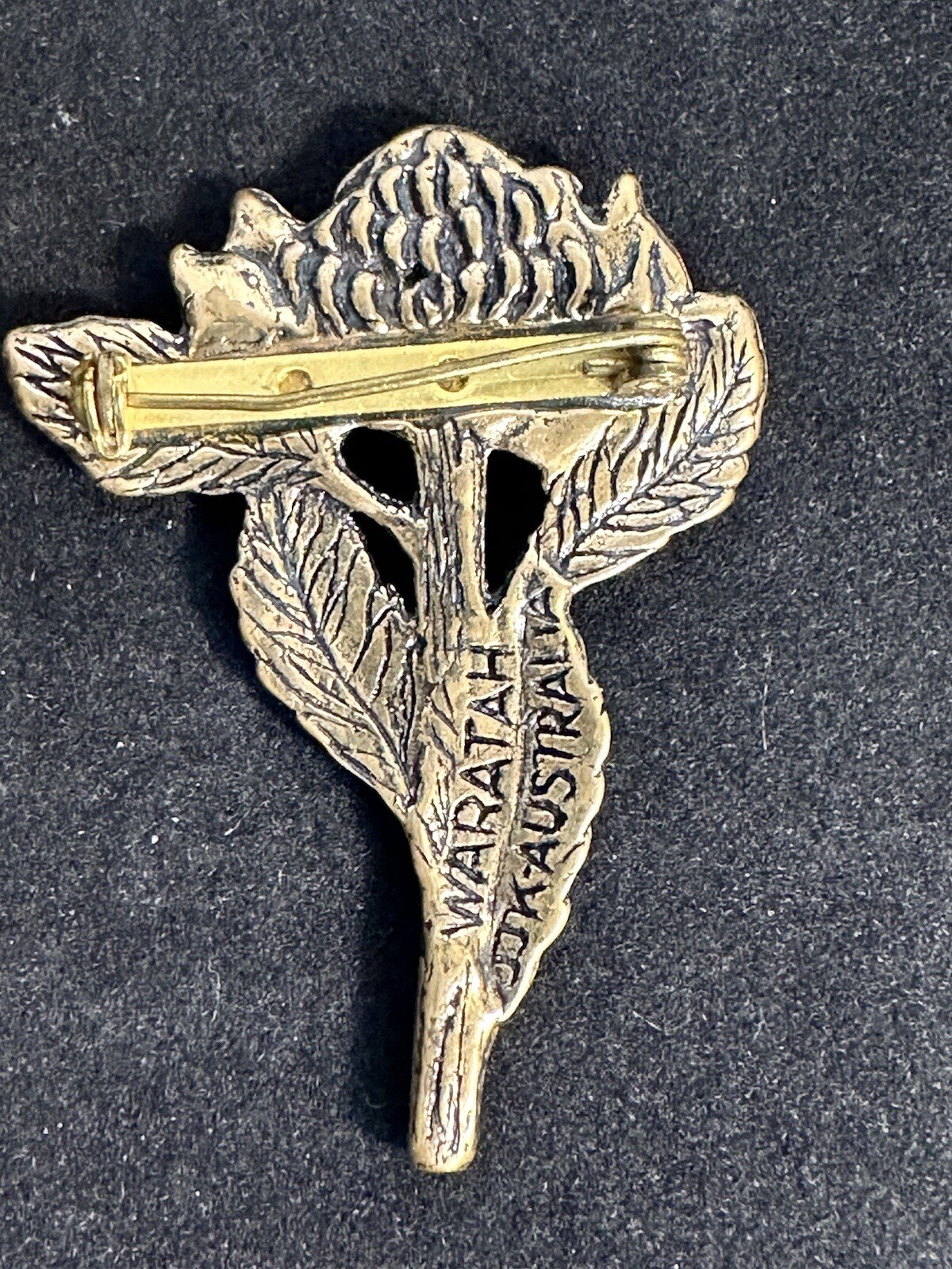 Vintage JJK AUSTRALIAN WARATAH FLOWER Brooch